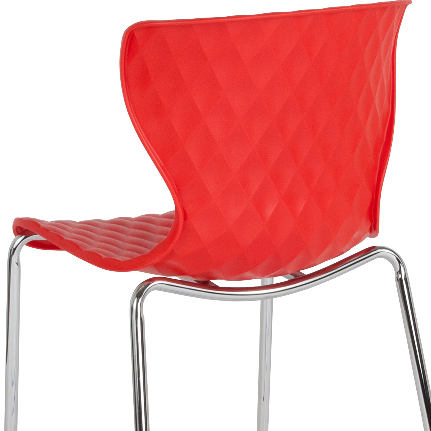 Flash Furniture Lowell Contemporary Design Plastic Stack Chair, Red - Image 11