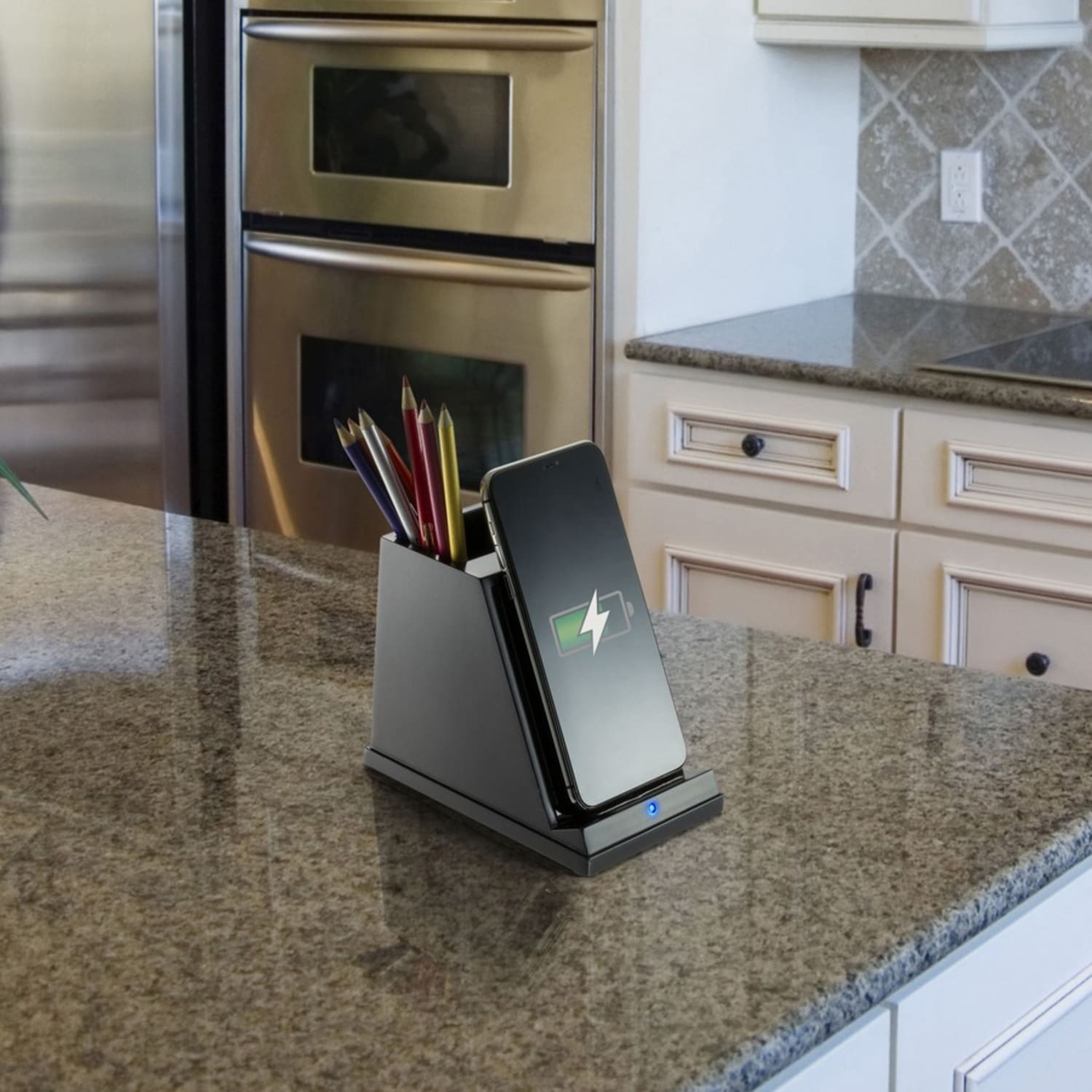 Victor CS100 Wireless Phone Charger with Pencil Cup - Input connectors: USB - 1 Each - Image 5