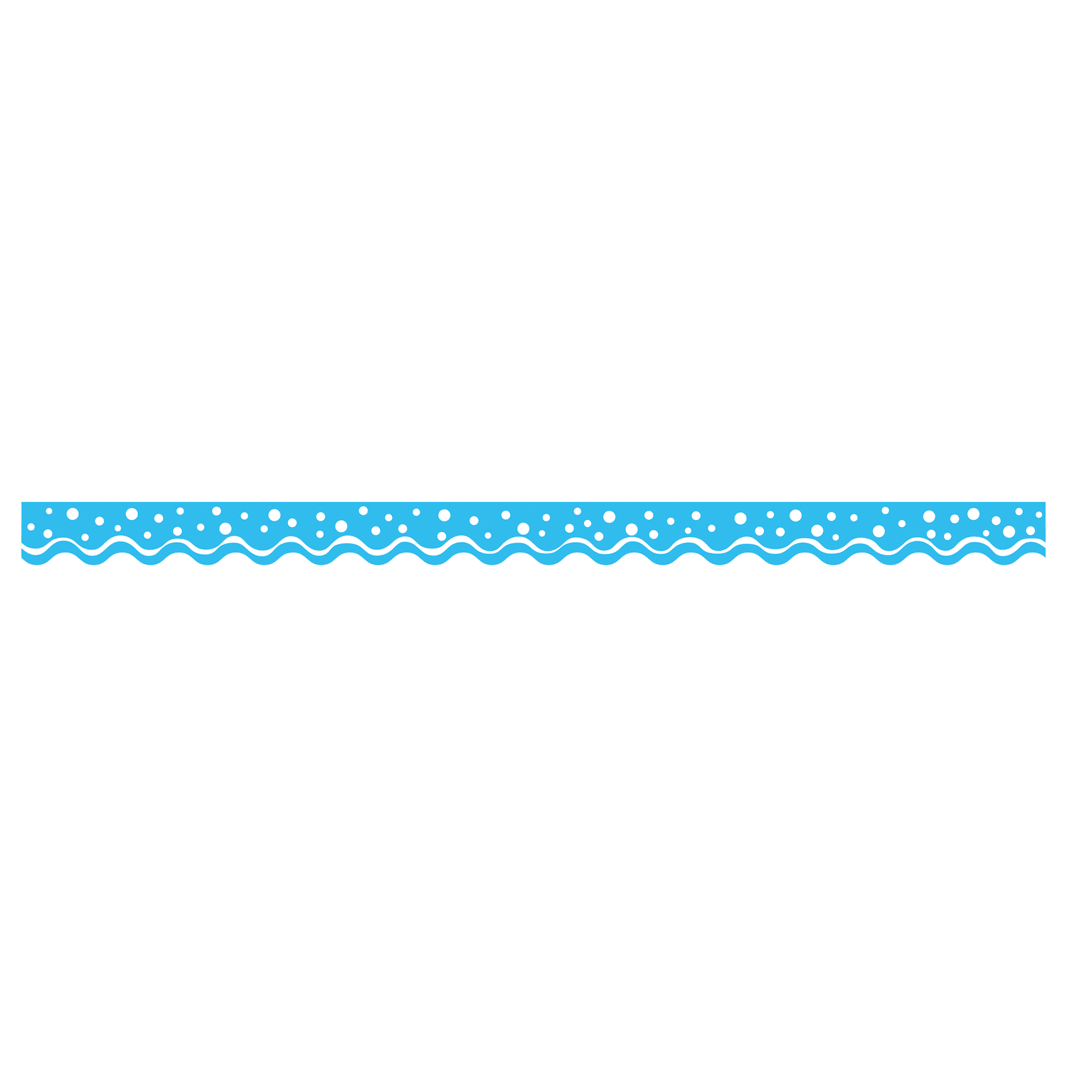 Barker Creek Scalloped-Edge Border Strips, 2 1/4in x 36in, Happy Pool Blue, Pre-K To College, Pack Of 26 - Image 3