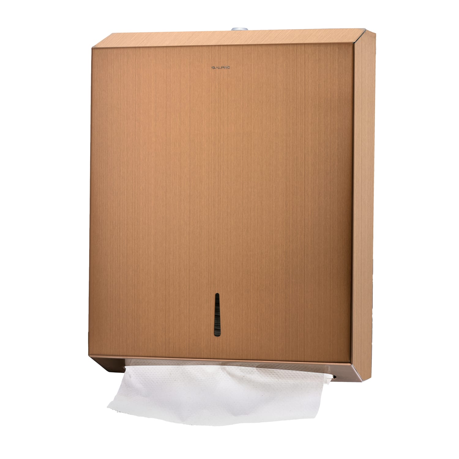 Alpine Industries Brushed Stainless Steel C-Fold/Multi-Fold Paper Towel Dispensers, Copper, Pack Of 2 Dispensers - Image 3