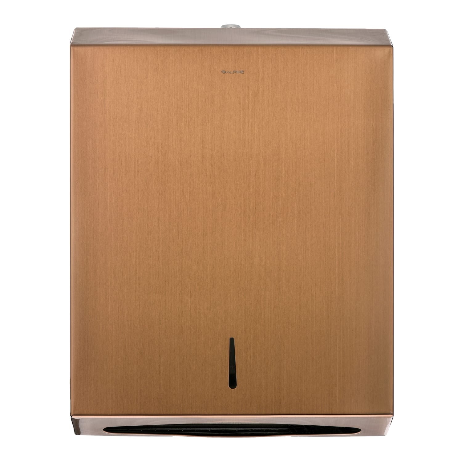 Alpine Industries Brushed Stainless Steel C-Fold/Multi-Fold Paper Towel Dispensers, Copper, Pack Of 2 Dispensers - Image 4