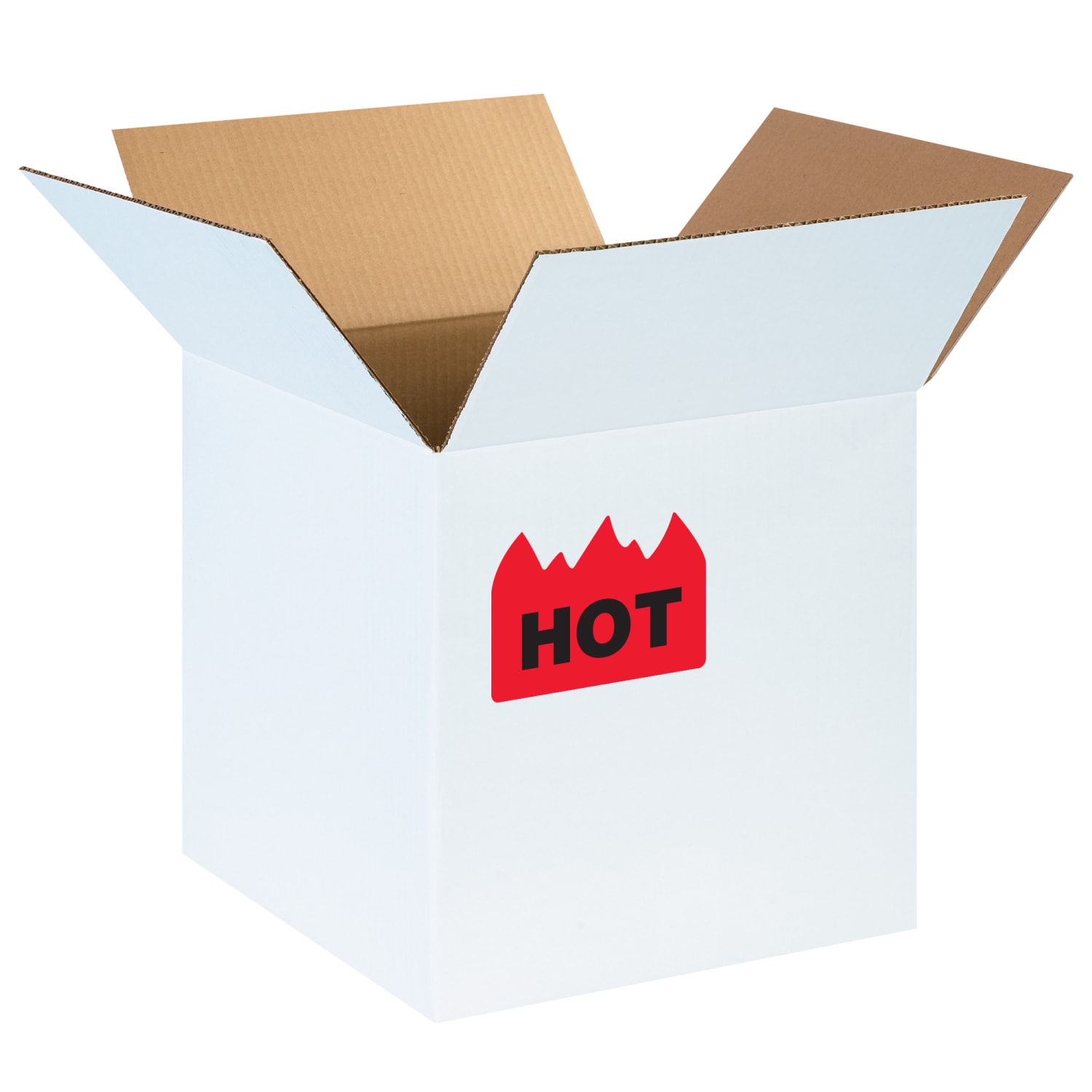 Tape Logic Flame Labels, DL1399, Hot (Bill of Lading), 1 1/2in x 2in, Red/Black, Roll Of 500 - Image 3