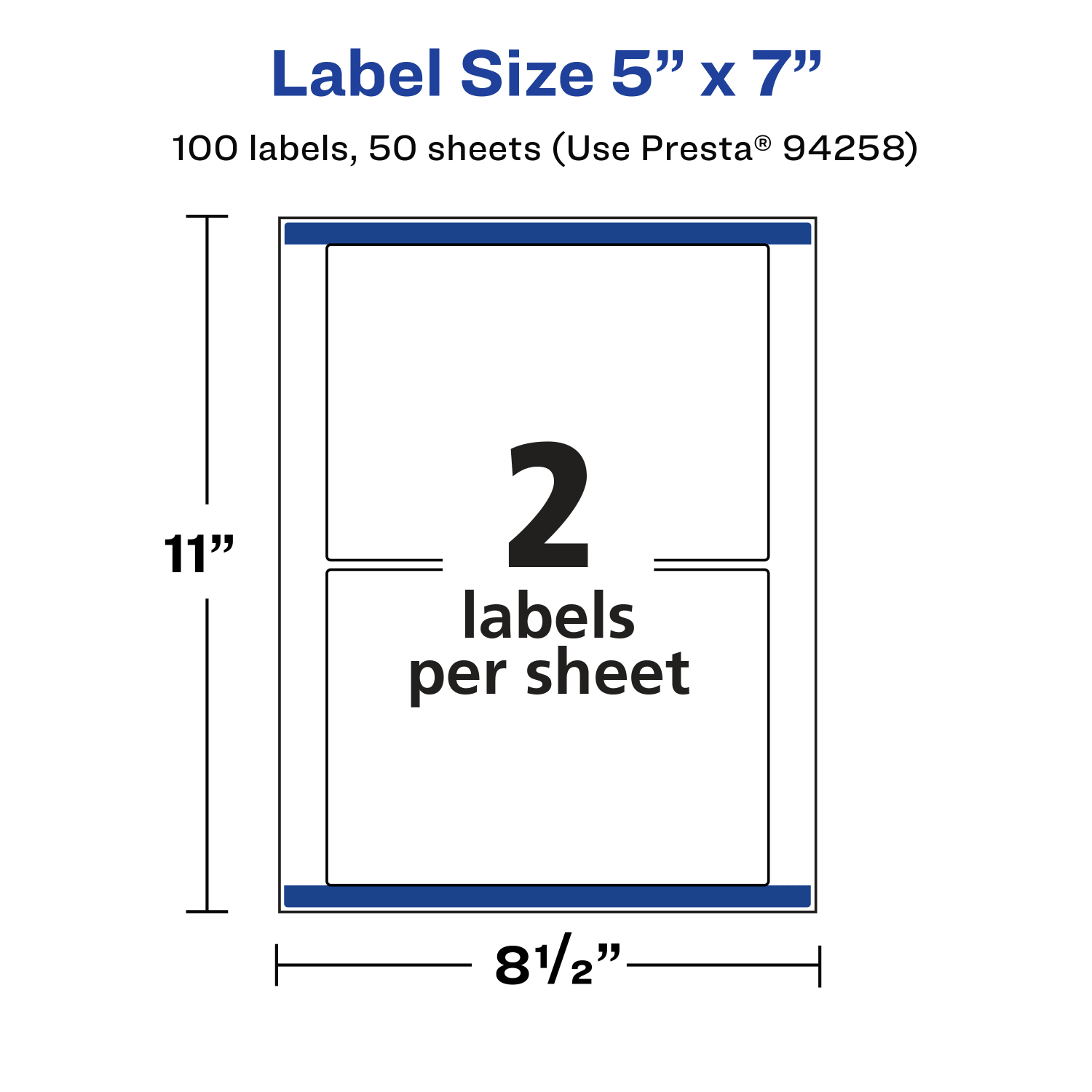 Avery Glossy Permanent Labels With Sure Feed, 94258-CGF50, Rectangle, 5in x 7in, Clear, Pack Of 100 - Image 6