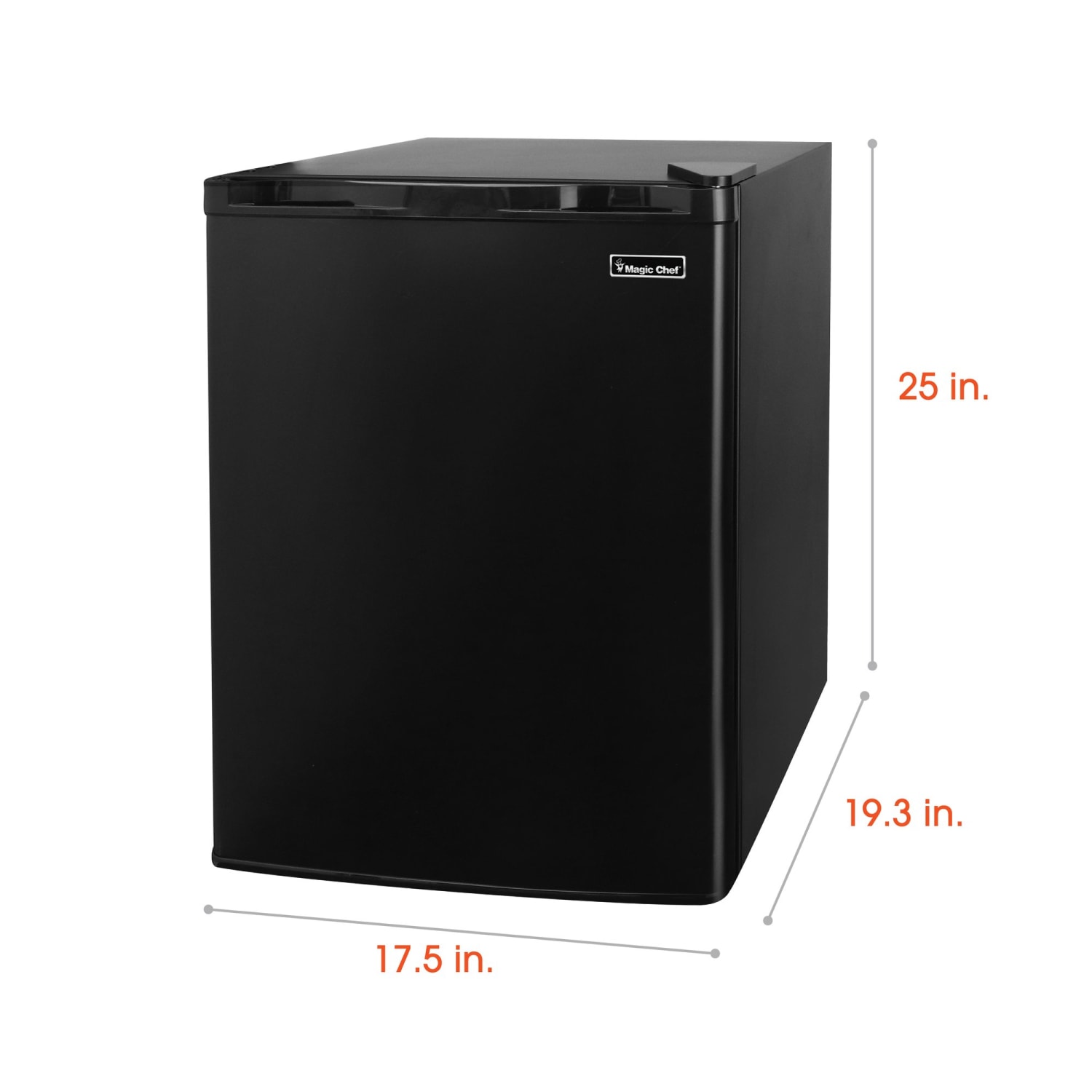 Magic Chef 2.6 Cu. Ft. Mini Refrigerator, Black, Total Qty 1 - Image 3