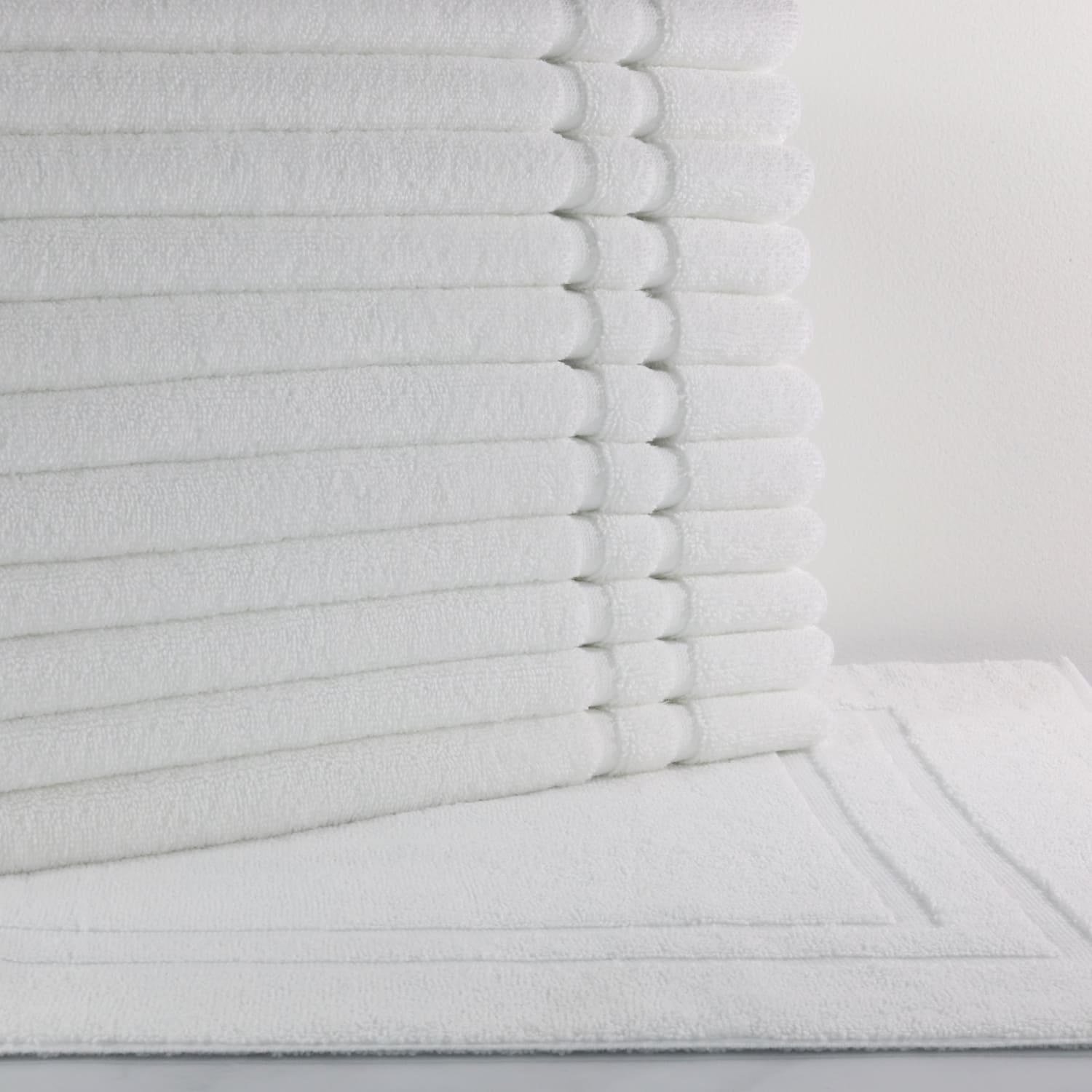 1888 Mills Crown Touch Bath Mats, 21in x 32in, White, Pack Of 60 Mats - Image 3