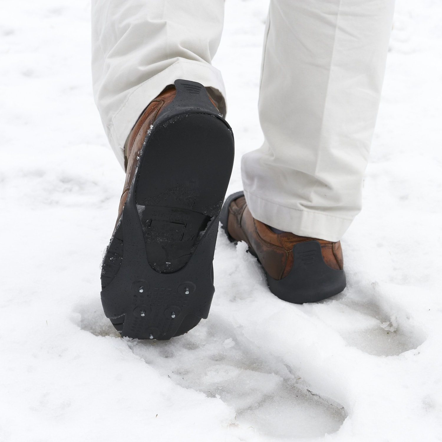 Bare Ground No Slip Ice Grip Shoes, White - Image 3