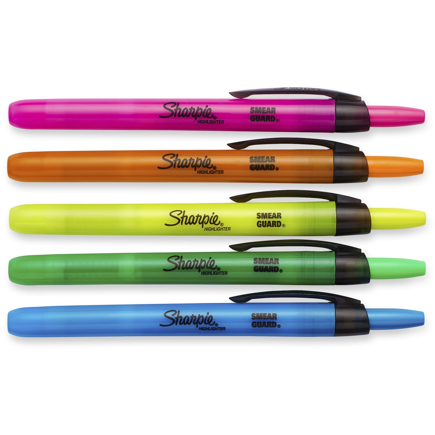 Sharpie Retractable Highlighters, Assorted Colors, Pack Of 5 - Image 3