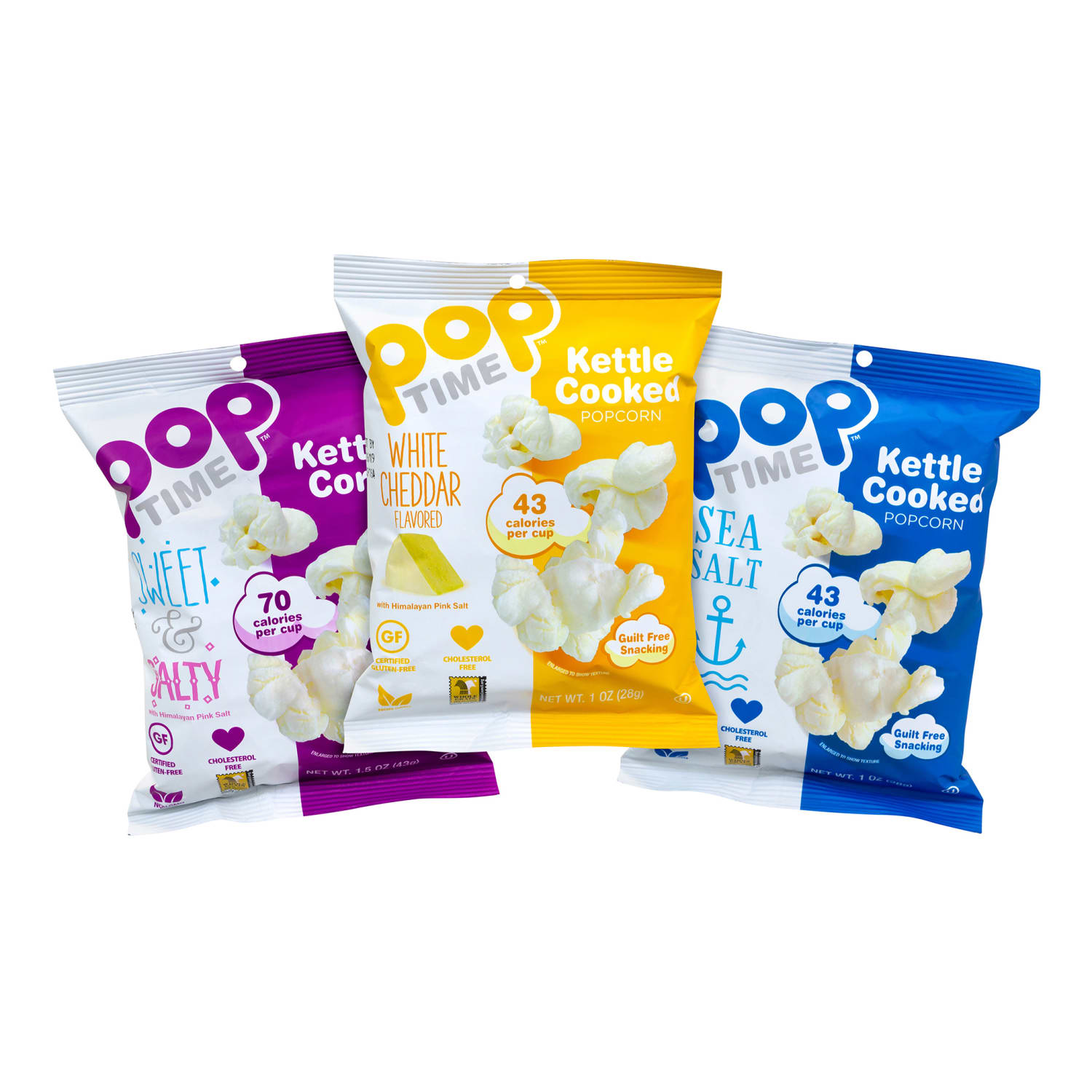 POPtime Kettle Cooked Popcorn Variety Case, 1 Oz, Case Of 24 Packs - Image 6