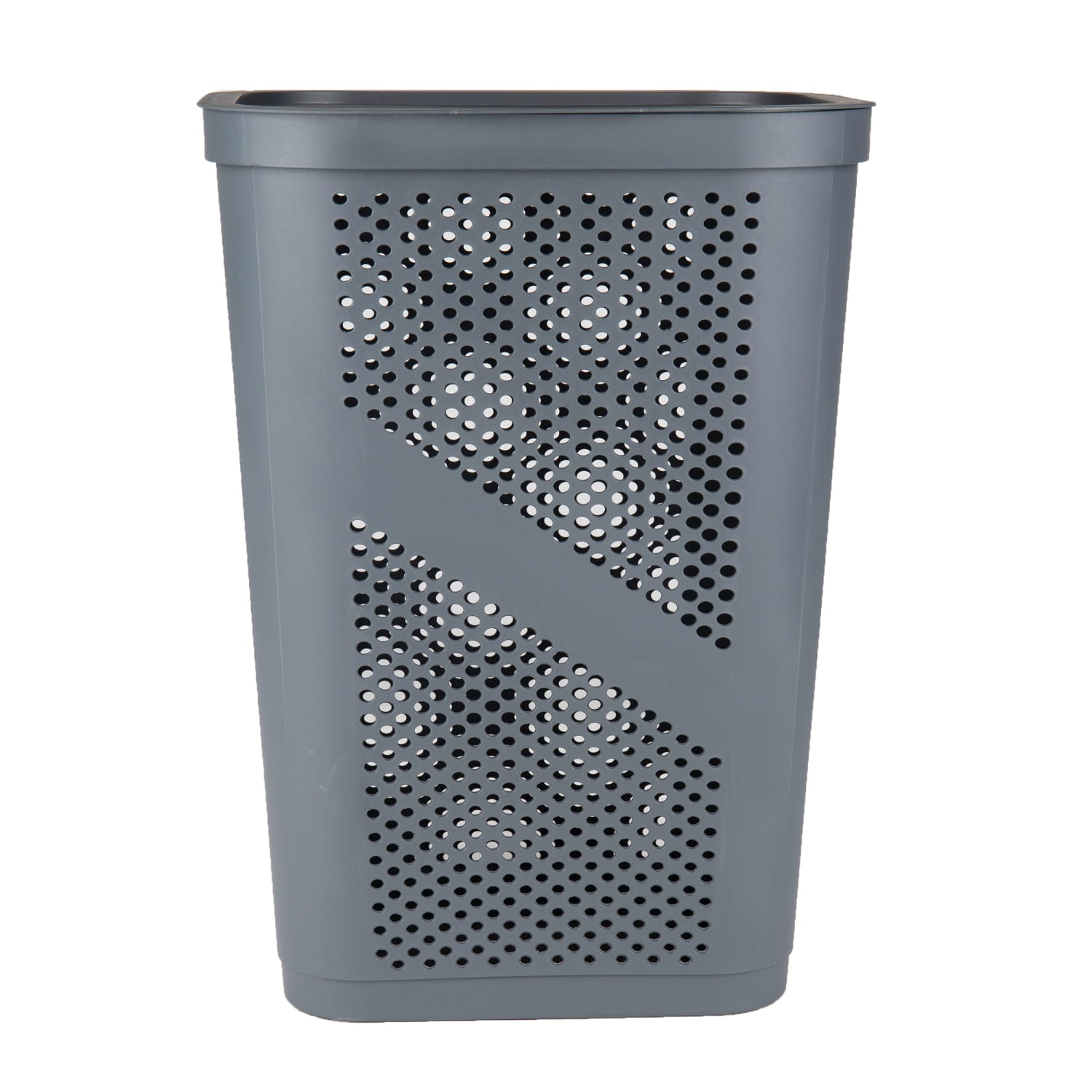 Mind Reader 60L Laundry Hamper Clothes Basket with Lid, 23-1/2inH x 13-3/4inW x 17-1/4inL, Gray, Set of 2 - Image 6