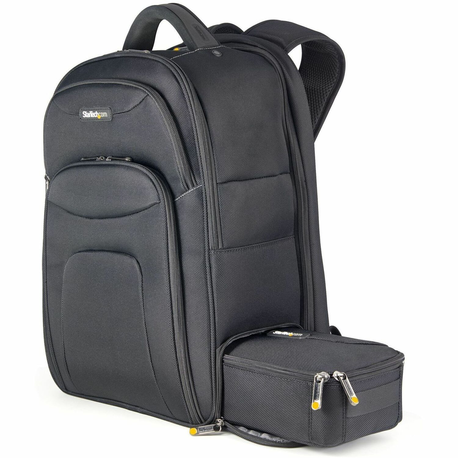 StarTech.com 17.3in Laptop Backpack, Removable Accessory Case, Business Travel Backpack, Ergonomic Commuter Bag, Notebook & Tablet Pockets