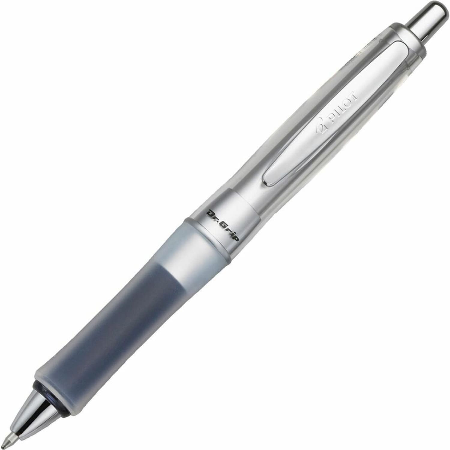 Pilot Dr. Grip Center of Gravity Ballpoint Pen, Medium Point, 1.0mm, Gray/Blue - Image 4