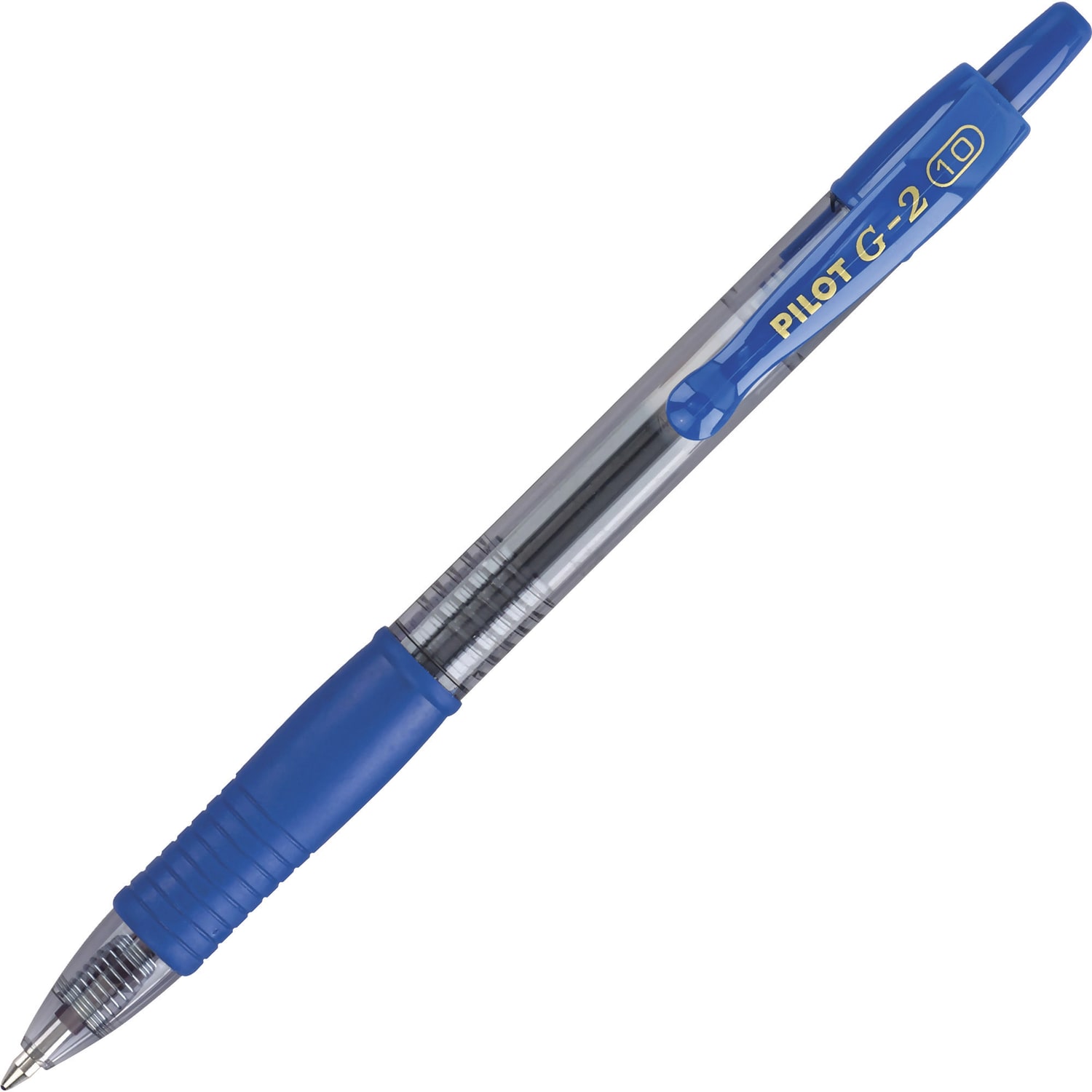 Pilot G2 Retractable Gel Pens, Bold Point, 1.0 mm Point Size, Blue Gel-Based Ink, Clear Barrels, Pack Of 36 Pens - Image 3
