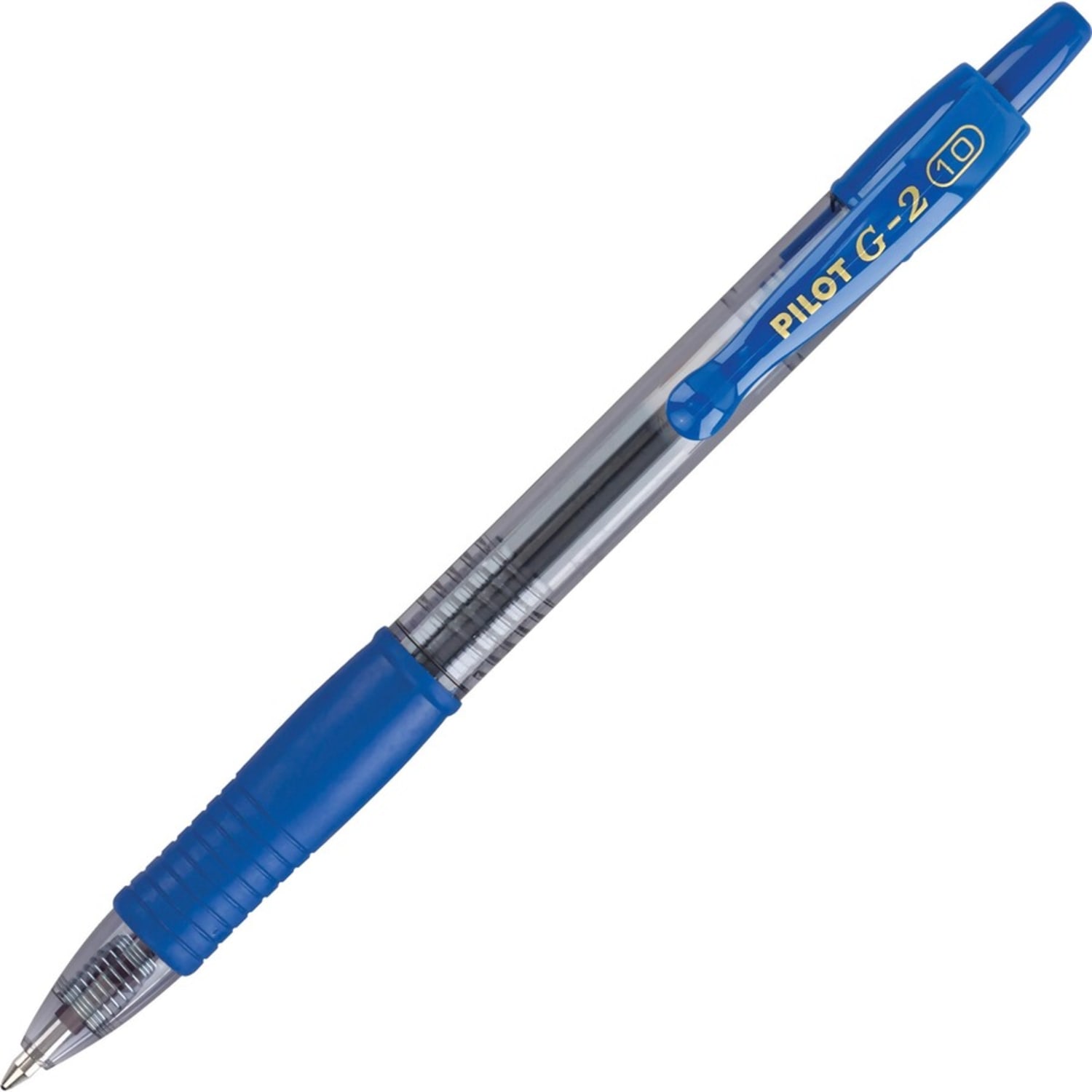 Pilot G2 Retractable Gel Pens, Bold Point, 1.0 mm Point Size, Blue Gel-Based Ink, Clear Barrels, Pack Of 36 Pens - Image 5