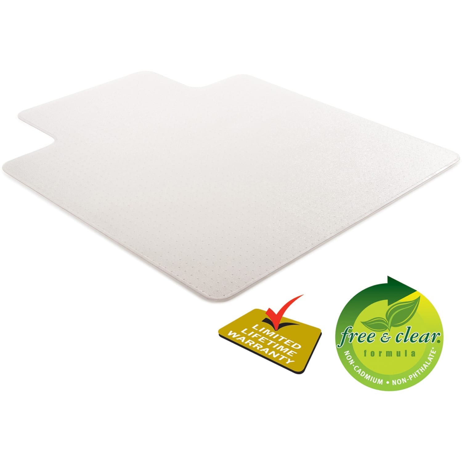 Deflecto RollaMat Chair Mat For Medium-Pile Carpeting, Rectangular, 45inW x 53inD, Clear - Image 4
