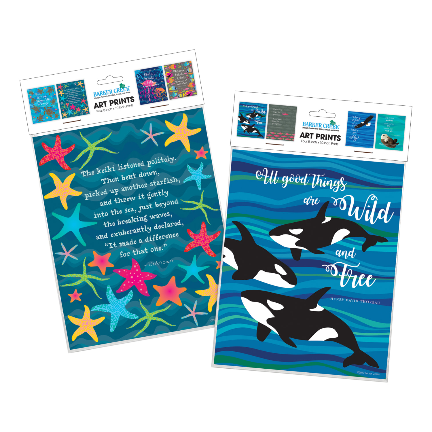 Barker Creek Art Prints, 8in x 10in, Sea & Sky/Kai Ola, Set Of 8 Prints - Image 5