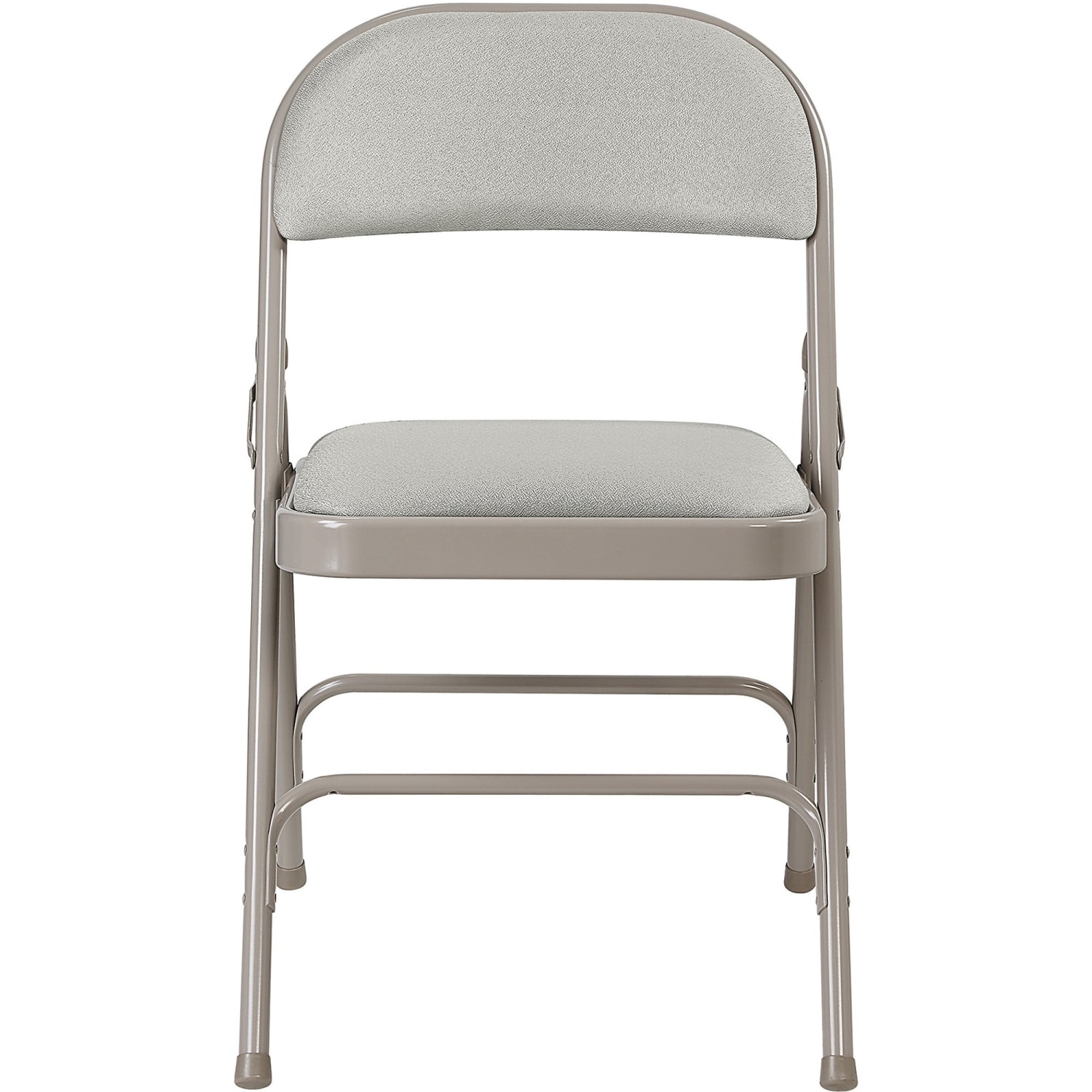 Lorell Padded Steel Folding Chairs Beige Set Of 4 Chairs PopularChairscom