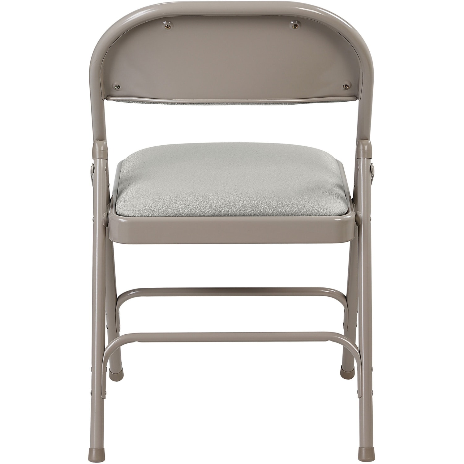 Lorell Padded Steel Folding Chairs Beige Set Of 4 Chairs PopularChairscom