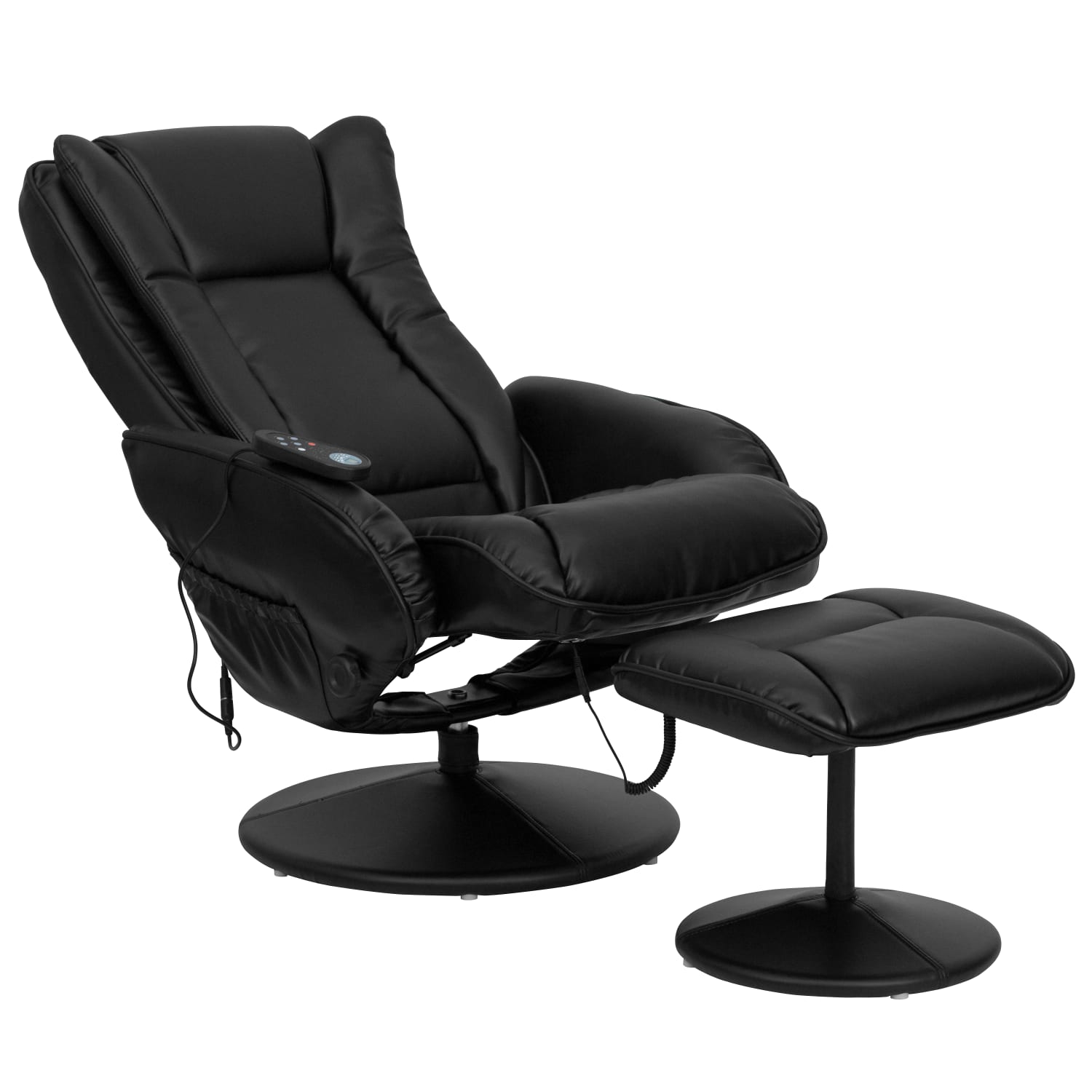 Flash Furniture MultiPosition Heated Massage Recliner With Ottoman Black PopularChairscom Flash Furniture Multi Position Heated Massage Recliner With Ottoman Black PopularChairscom