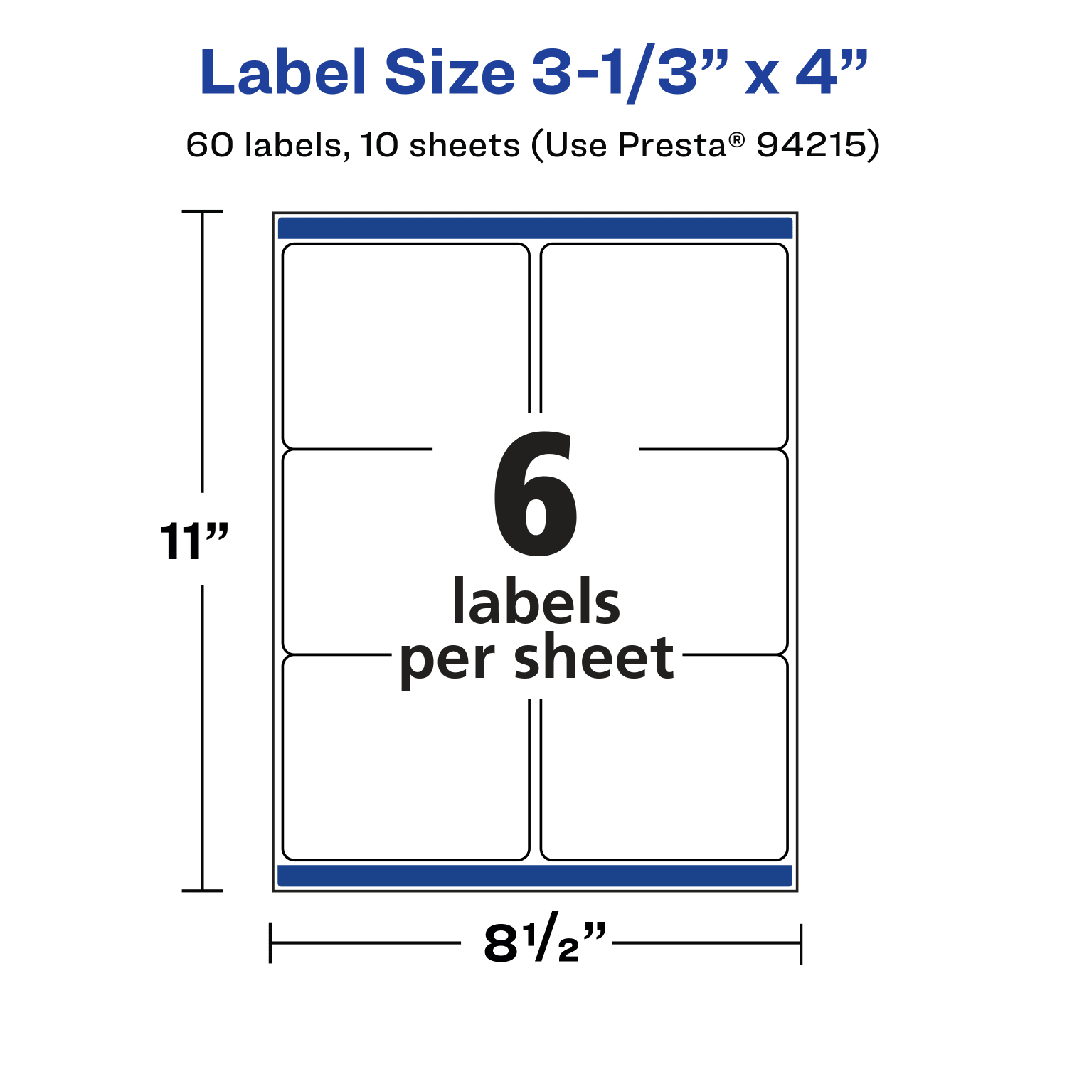 Avery Glossy Permanent Labels With Sure Feed, 94215-CGF10, Rectangle, 3-1/3in x 4in, Clear, Pack Of 60 - Image 6