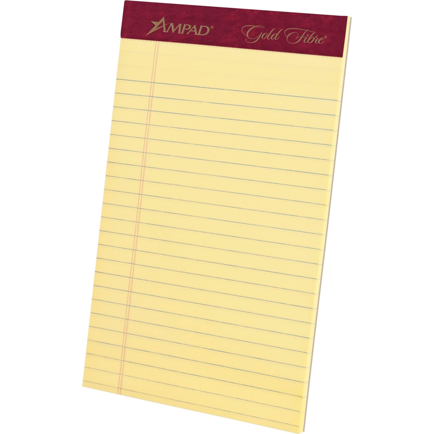 TOPS Gold Fibre Premium Jr. Legal Writing Pads - 50 Sheets - Watermark - Stapled/Glued - 0.28in Ruled - 20029 - Image 3