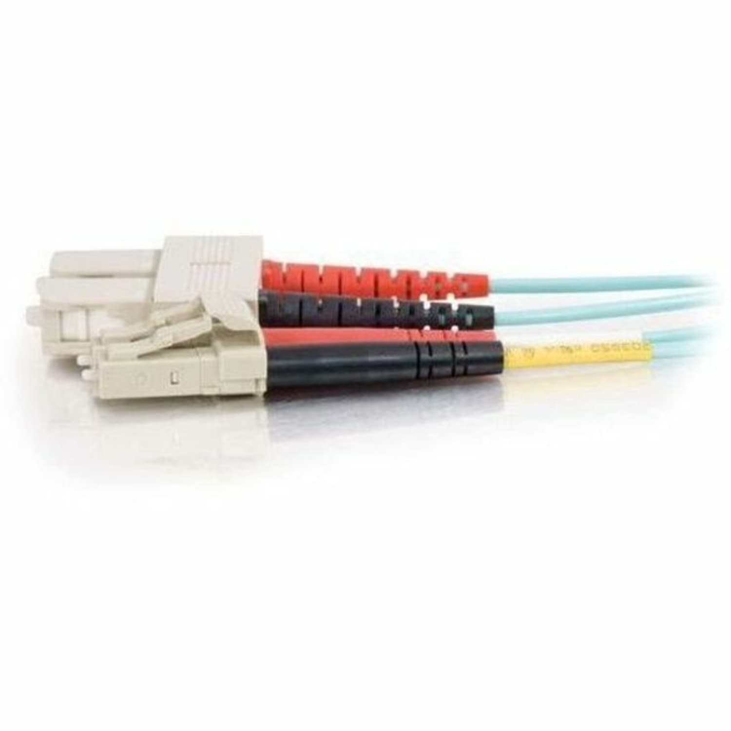C2G 1m LC-SC 10Gb 50/125 Duplex Multimode OM3 Fiber Cable - Aqua - 3ft - Patch cable - LC multi-mode (M) to SC multi-mode (M) - 1 m - fiber optic - duplex - 50 / 125 micron - OM3 - aqua - Image 5