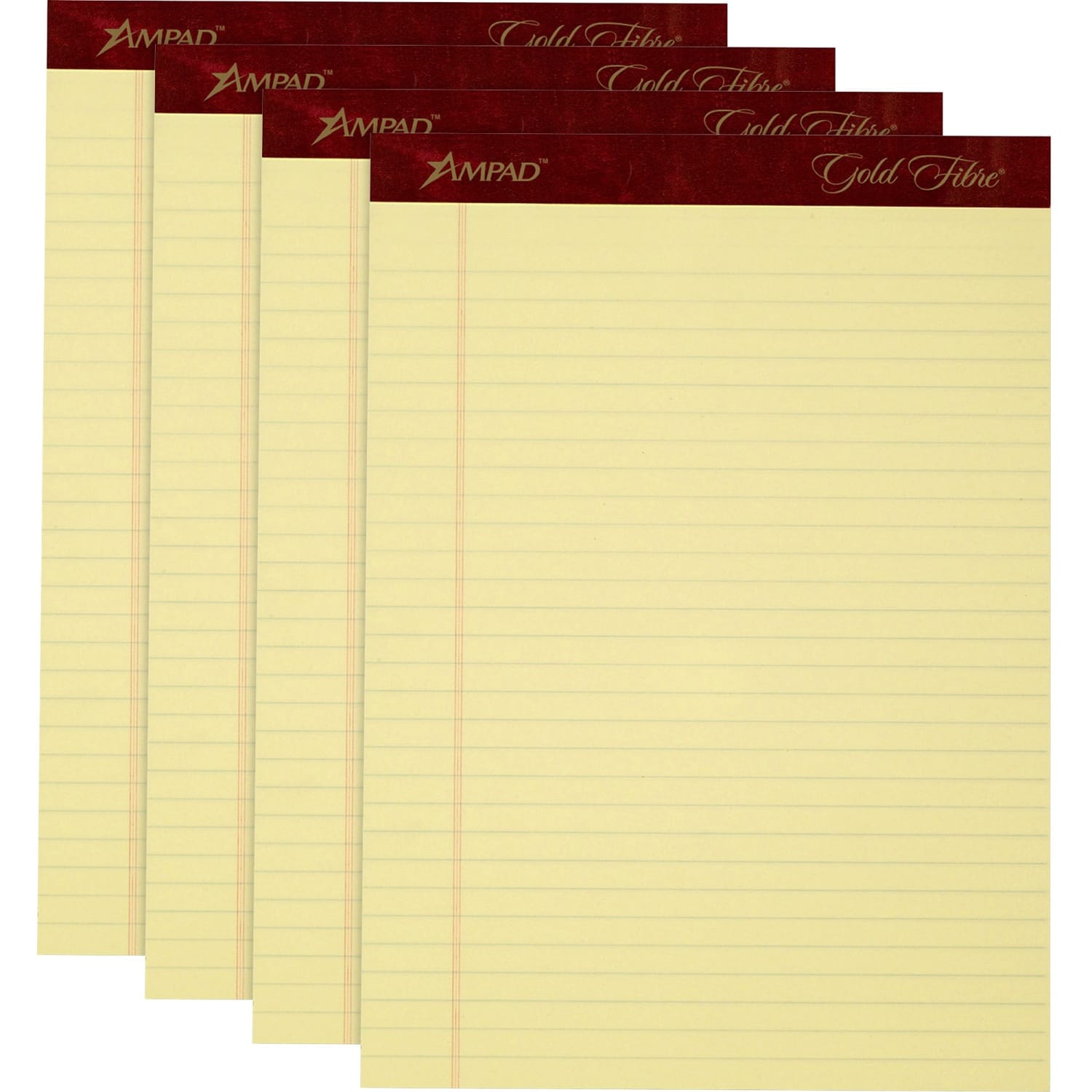 TOPS Gold Fibre Premium Rule Writing Pads - Letter - 50 Sheets - Watermark - Stapled/Glued - 0.34in Ruled - 20032 - Image 3