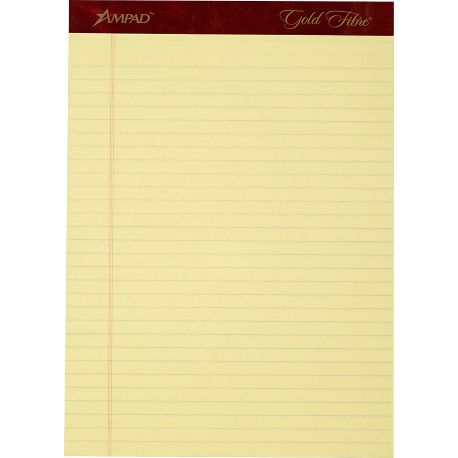 TOPS Gold Fibre Premium Rule Writing Pads - Letter - 50 Sheets - Watermark - Stapled/Glued - 0.34in Ruled - 20032 - Image 5