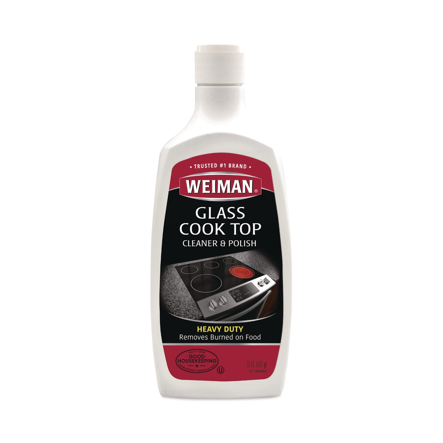 WEIMAN Glass Cook Top Cleaner and Polish, 20 oz, Squeeze Bottle, 6/CT - Image 3