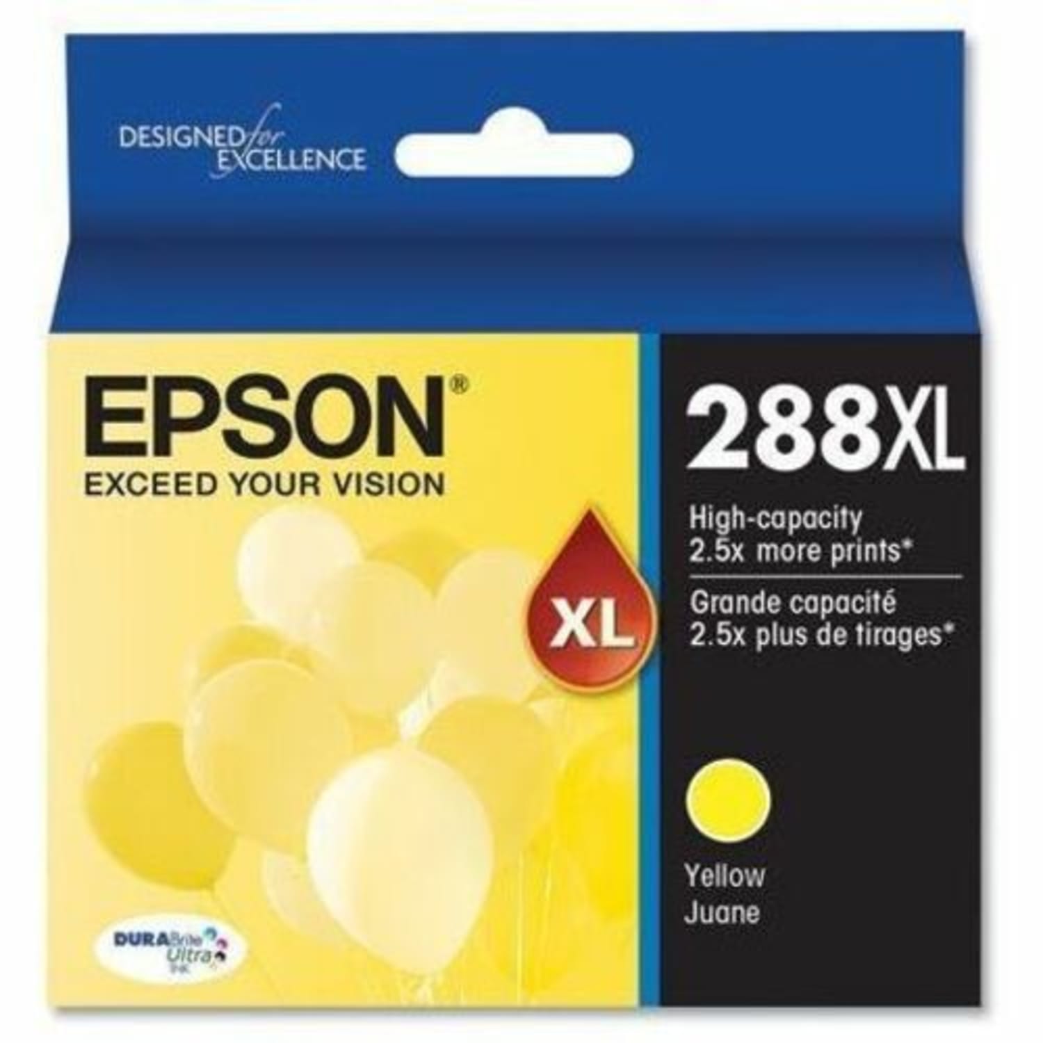 Epson DURABrite Ultra 288XL High Yield Inkjet Ink Cartridge - Yellow Pack - Inkjet - High Yield - Image 4