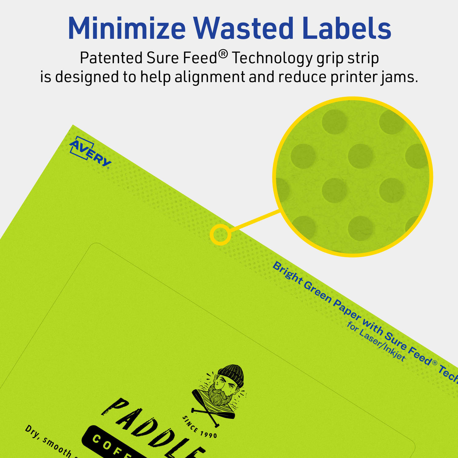 Avery Print-To-The-Edge Labels With Sure Feed Technology, 94278-BGP80, Rectangle, 4in x 6in, Matte Bright Green, Pack of 160 - Image 5
