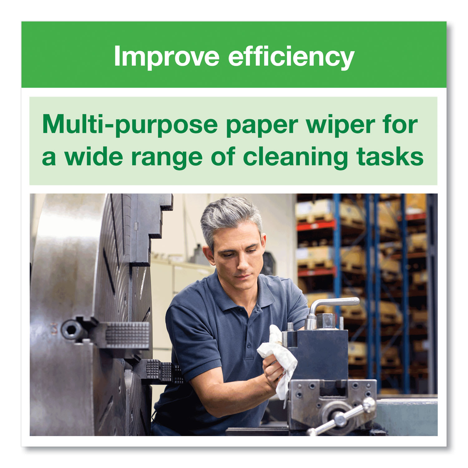 TORK Basic Paper Wiper, Pop-Up Box - 1 Ply - 3.54in x 4.06in - White - Fiber - 250 / Pack - Image 3