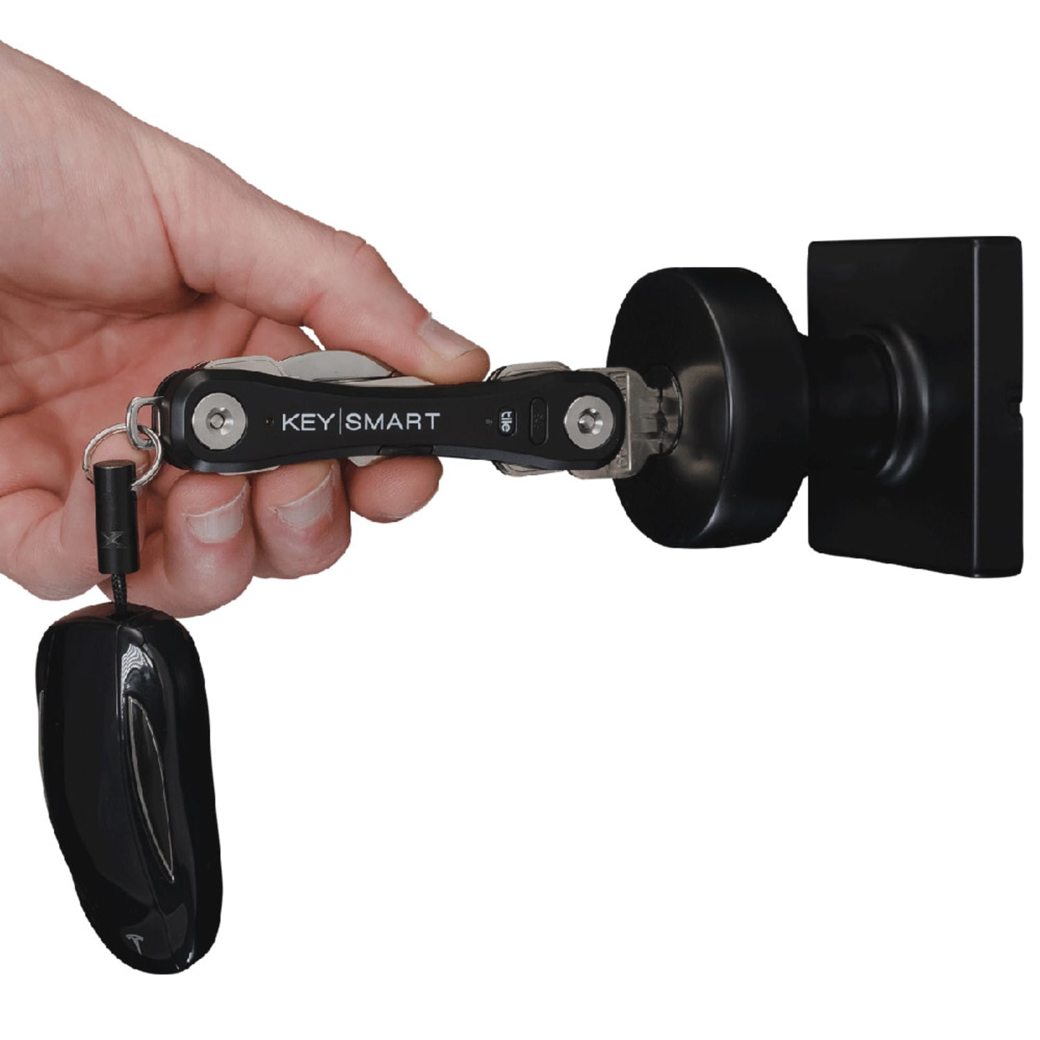 KeySmart Pro Smart Key Holder, Black - Image 3