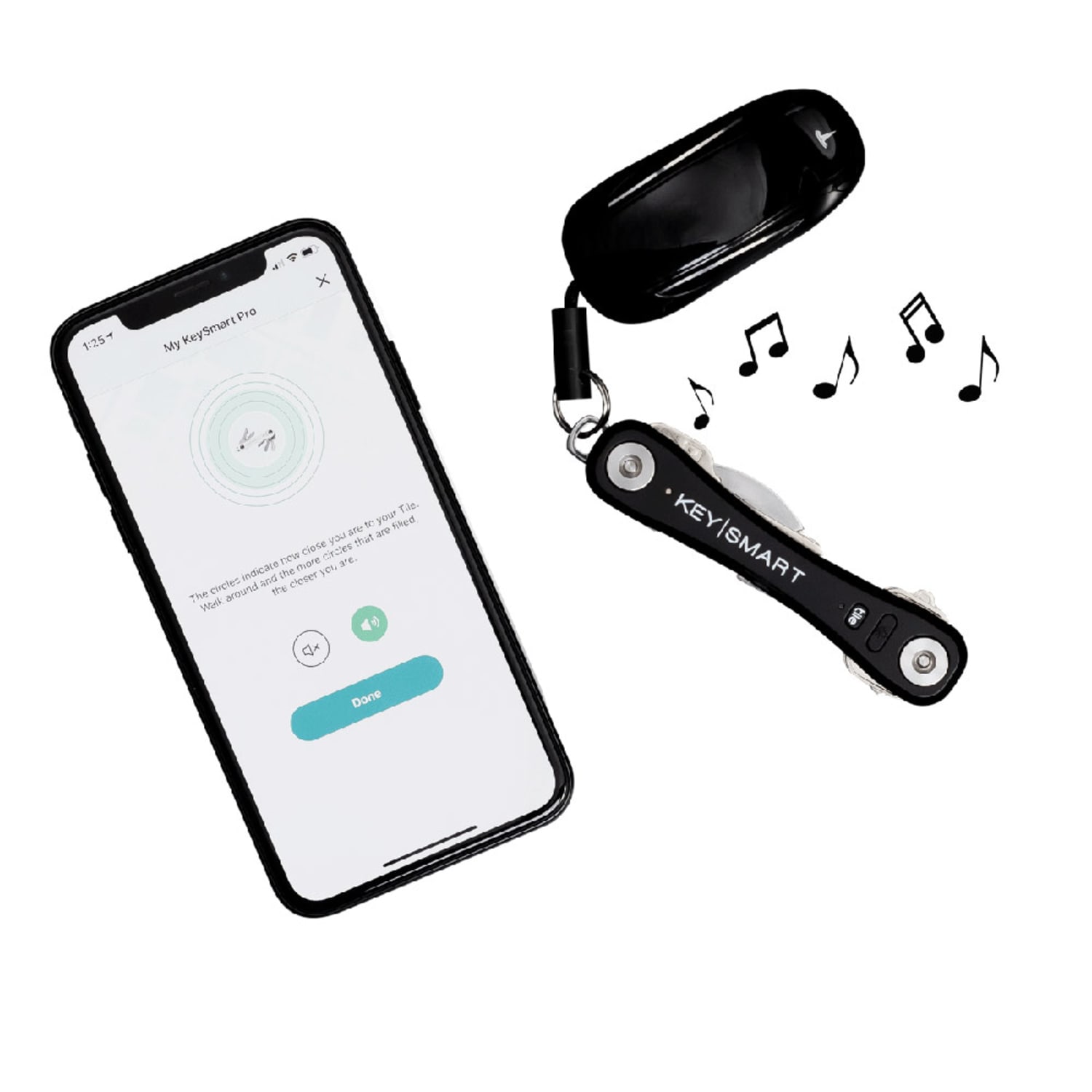 KeySmart Pro Smart Key Holder, Black - Image 4