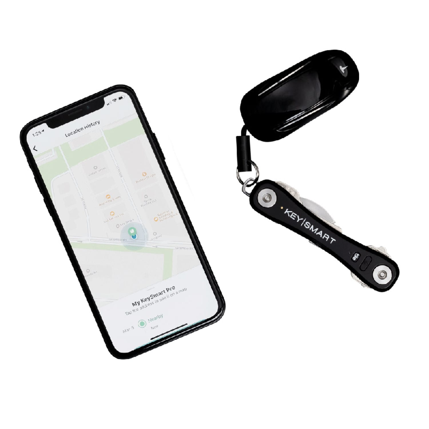 KeySmart Pro Smart Key Holder, Black - Image 5