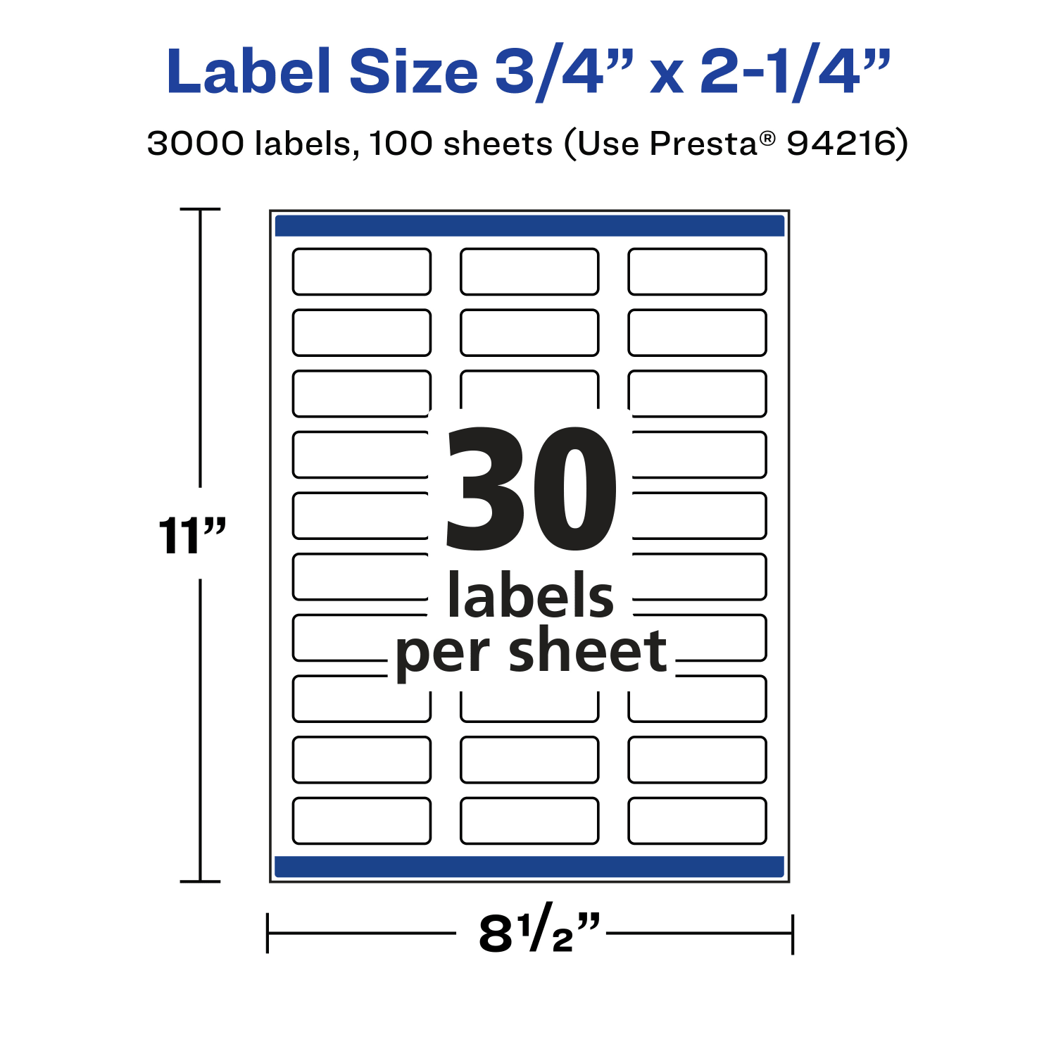 Avery Permanent Labels With Sure Feed, 94216-CMF100, Rectangle, 3/4in x 2-1/4in, Matte Clear, Pack Of 3,000 - Image 6