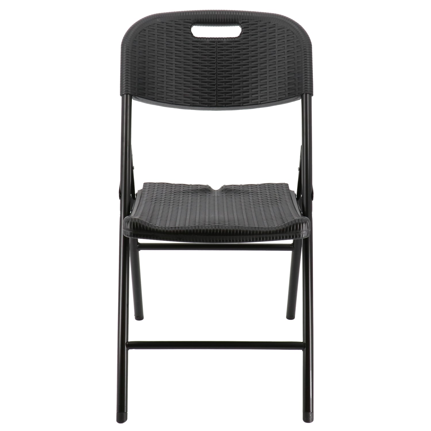 Elama Indoor And Outdoor Rattan Folding Chairs Black Pack Of 4 Chairs PopularChairscom Elama Indoor And Outdoor Rattan Folding Chairs Black Pack Of 4 Chairs PopularChairscom