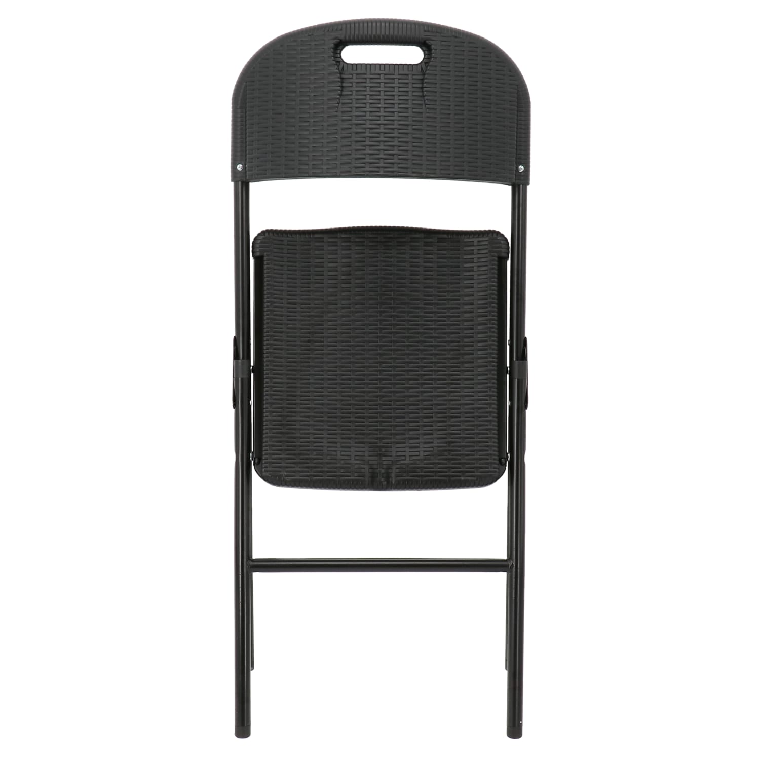 Elama Indoor And Outdoor Rattan Folding Chairs Black Pack Of 4 Chairs PopularChairscom Elama Indoor And Outdoor Rattan Folding Chairs Black Pack Of 4 Chairs PopularChairscom