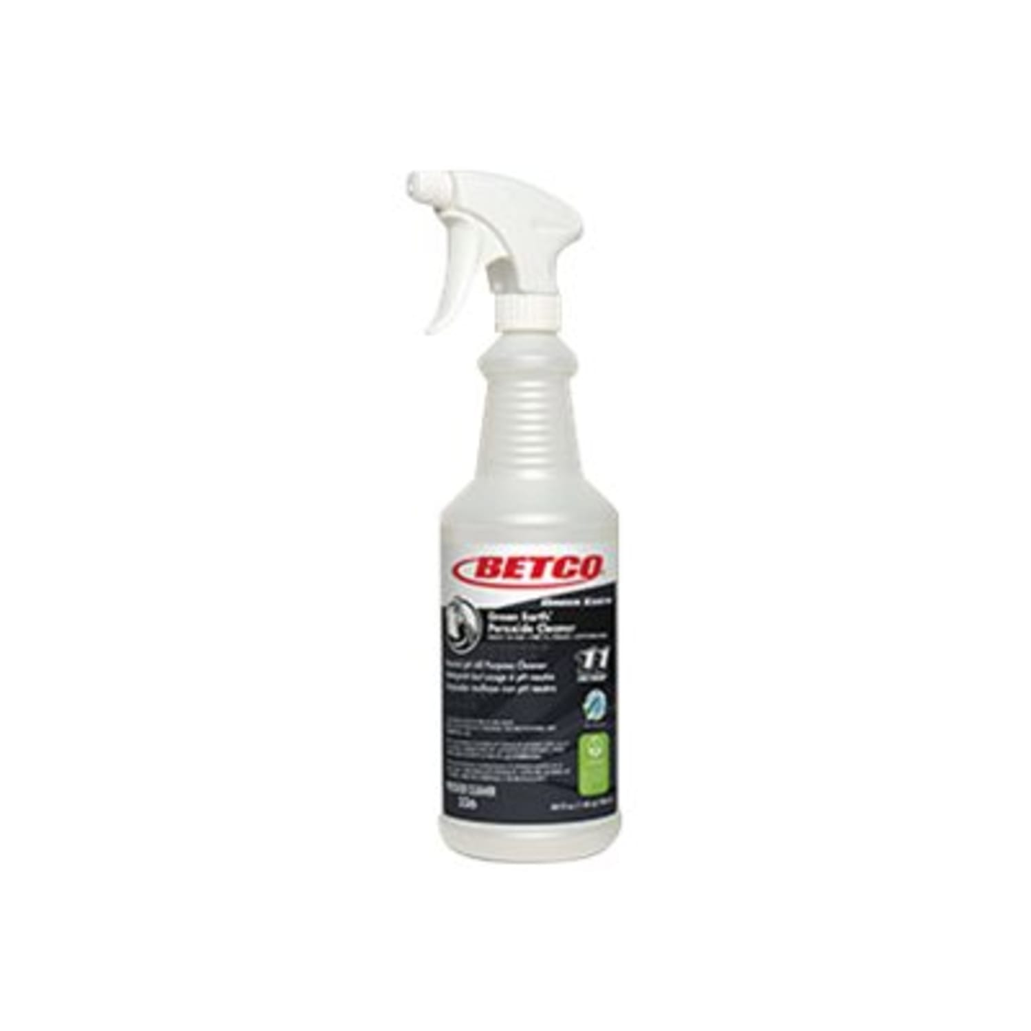 Betco Empty Green Earth Peroxide Spray Bottles, 32 Oz., Pearlized, Case Of 12 - Image 3