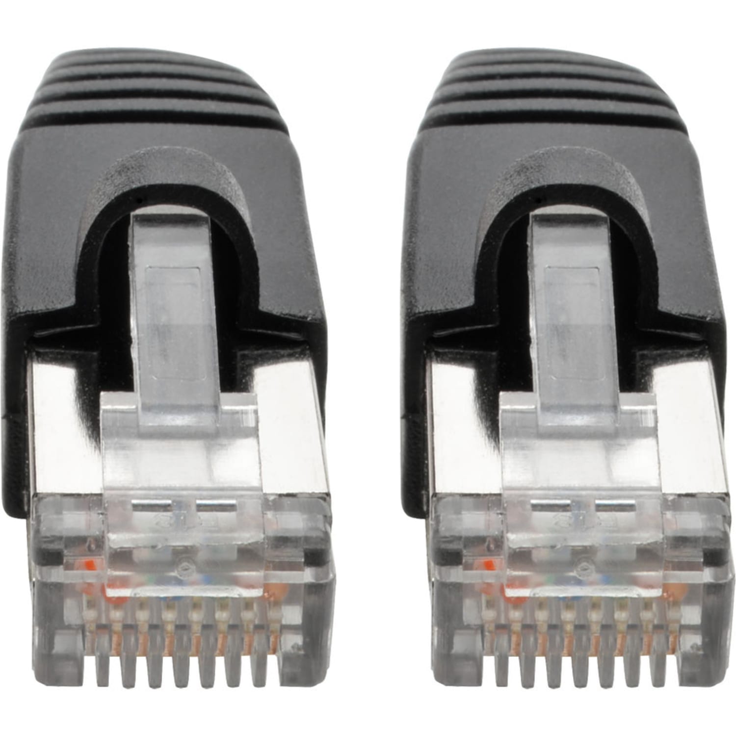 Tripp Lite Cat6a Snagless Shielded STP Patch Cable 10G, PoE, Black M/M 25ft - 1 x RJ-45 Male Network - 1 x RJ-45 Male Network - Shielding - Black - Image 4