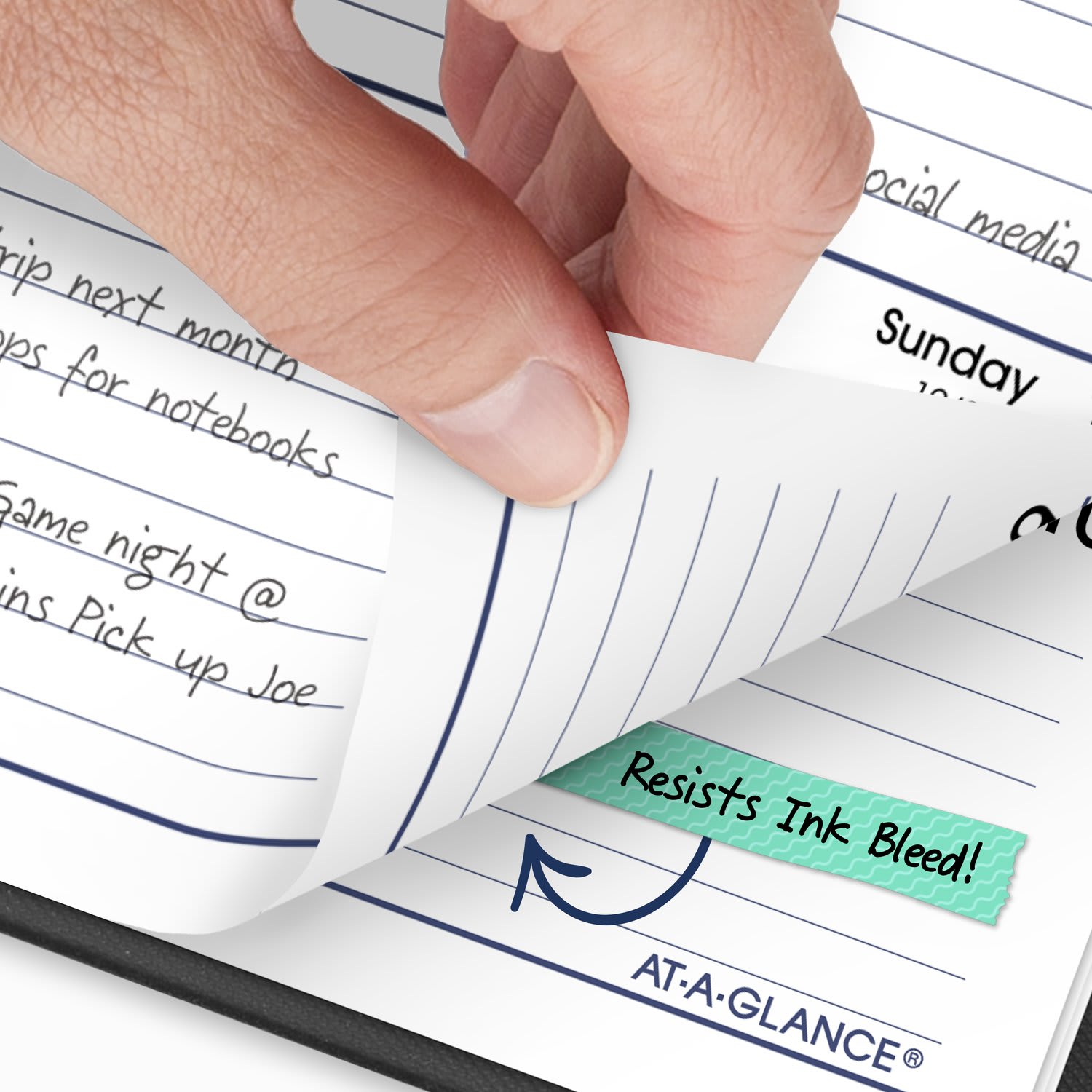 AT-A-GLANCE DayMinder 2027 Weekly Planner, Black, Pocket, 3 1/2in x 6in - Image 4