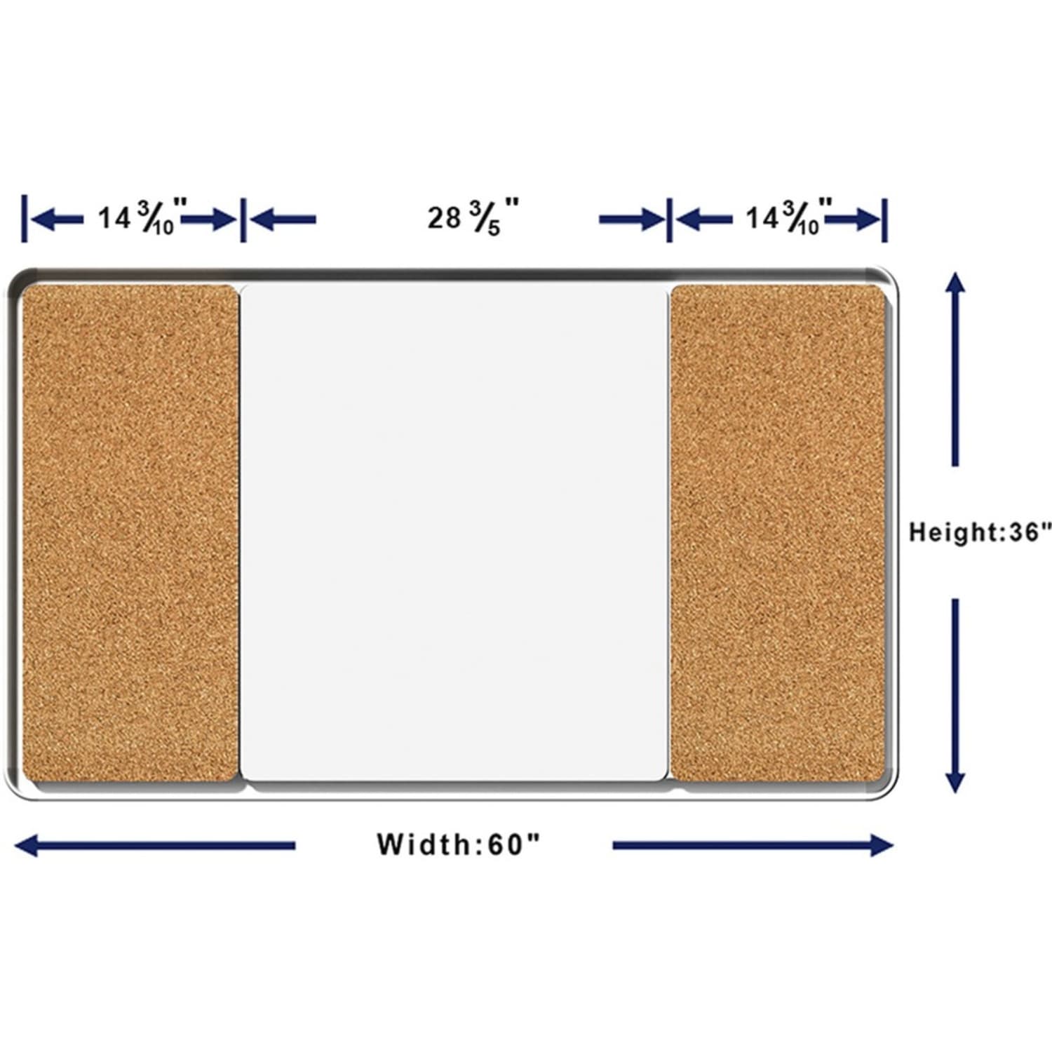 Lorell Mounting Frame for Whiteboard - Silver - Aluminum - 1 Each - Image 6