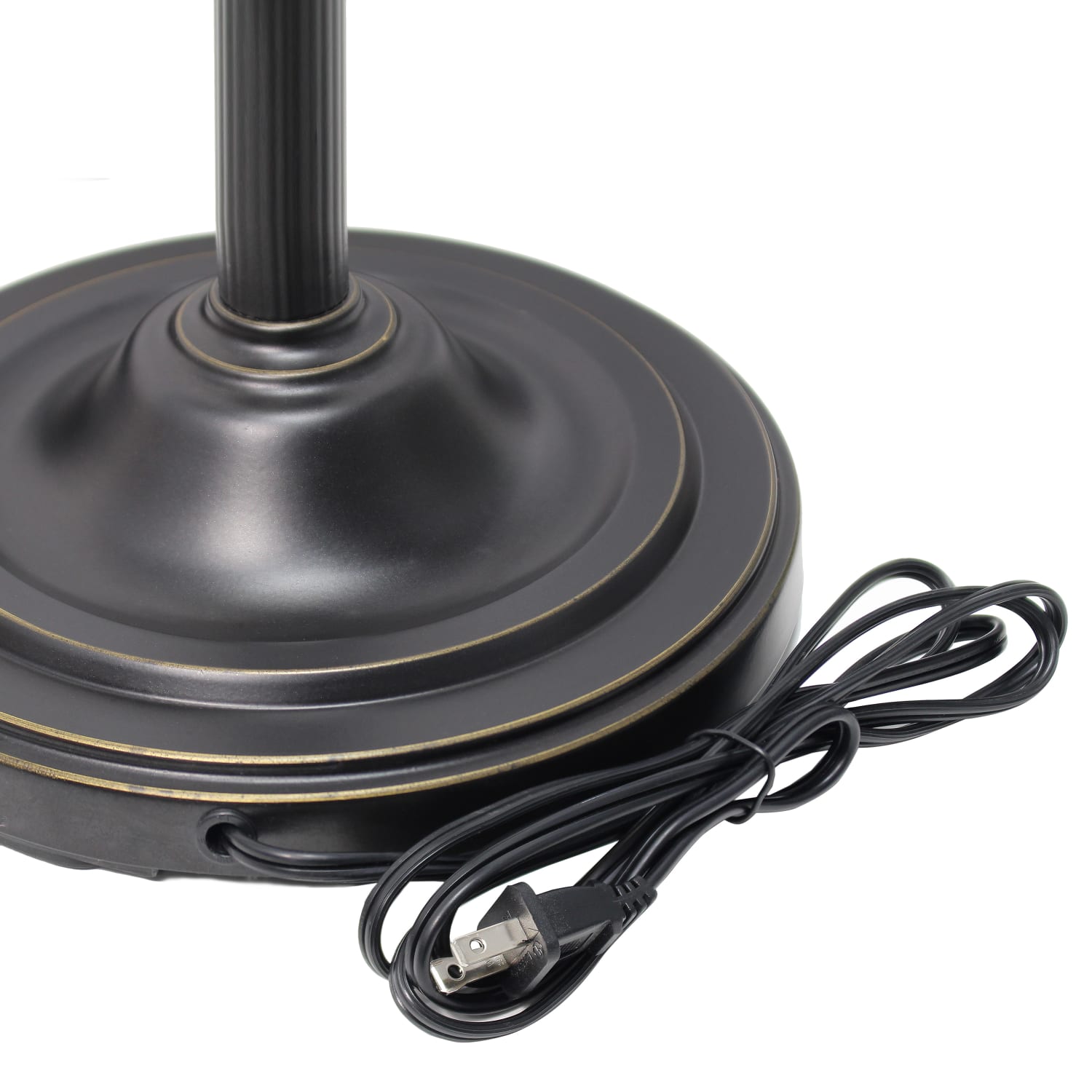 Lalia Home Torchiere Floor Lamp With Reading Light, 71inH, Restoration Bronze/Amber - Image 5