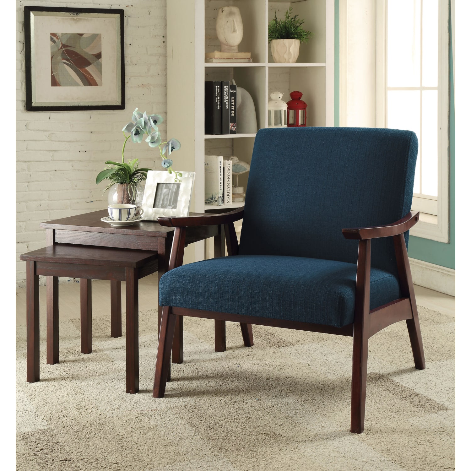 Ave Six Davis Chair Klein AzureMedium Espresso PopularChairscom Ave Six Davis Chair Klein AzureMedium Espresso PopularChairscom
