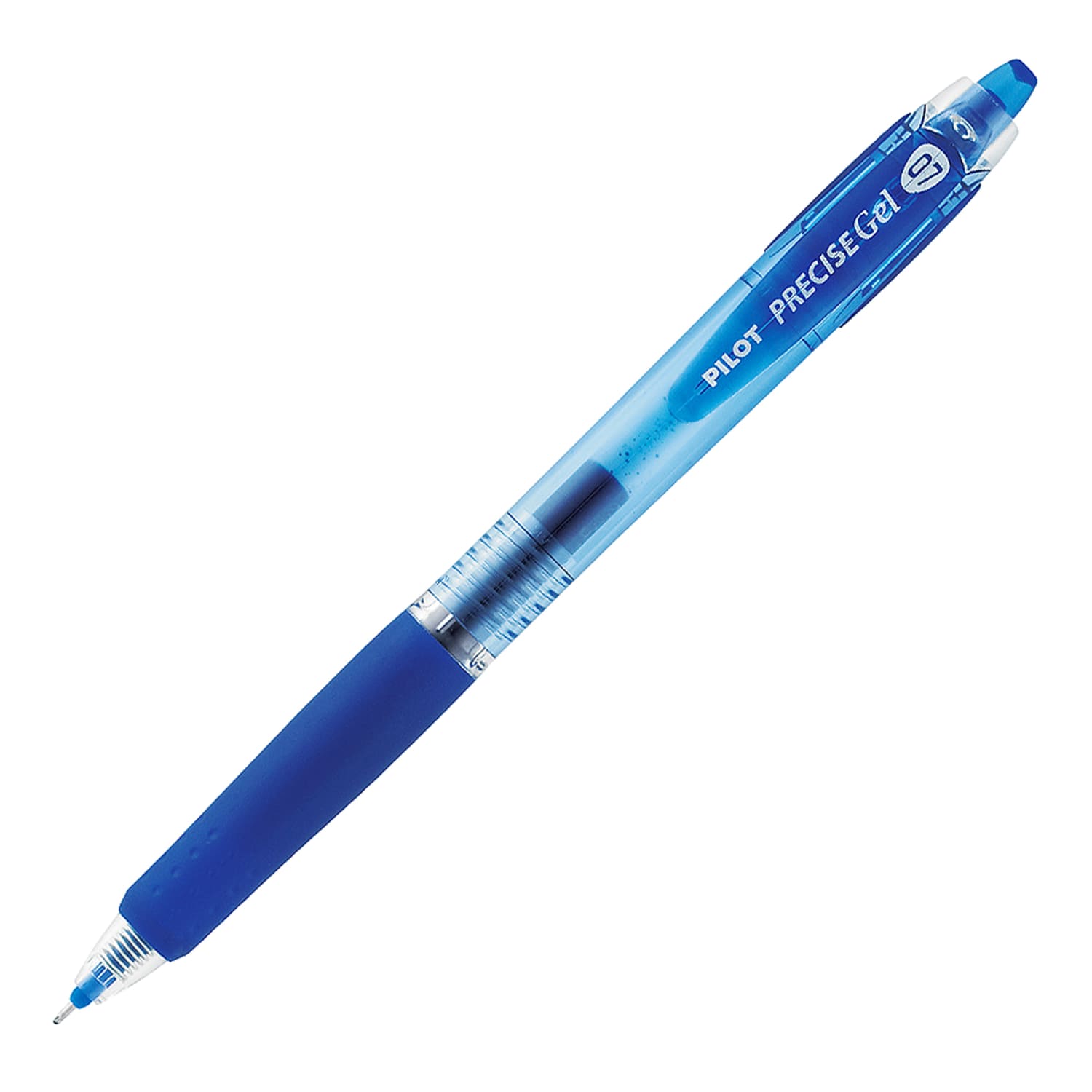 Pilot Precise BeGreen Gel Retractable Rollerball Pens, Fine Point, 0.7 mm, 83% Recycled, Blue Translucent Barrel, Blue Ink, Pack Of 12 - Image 3