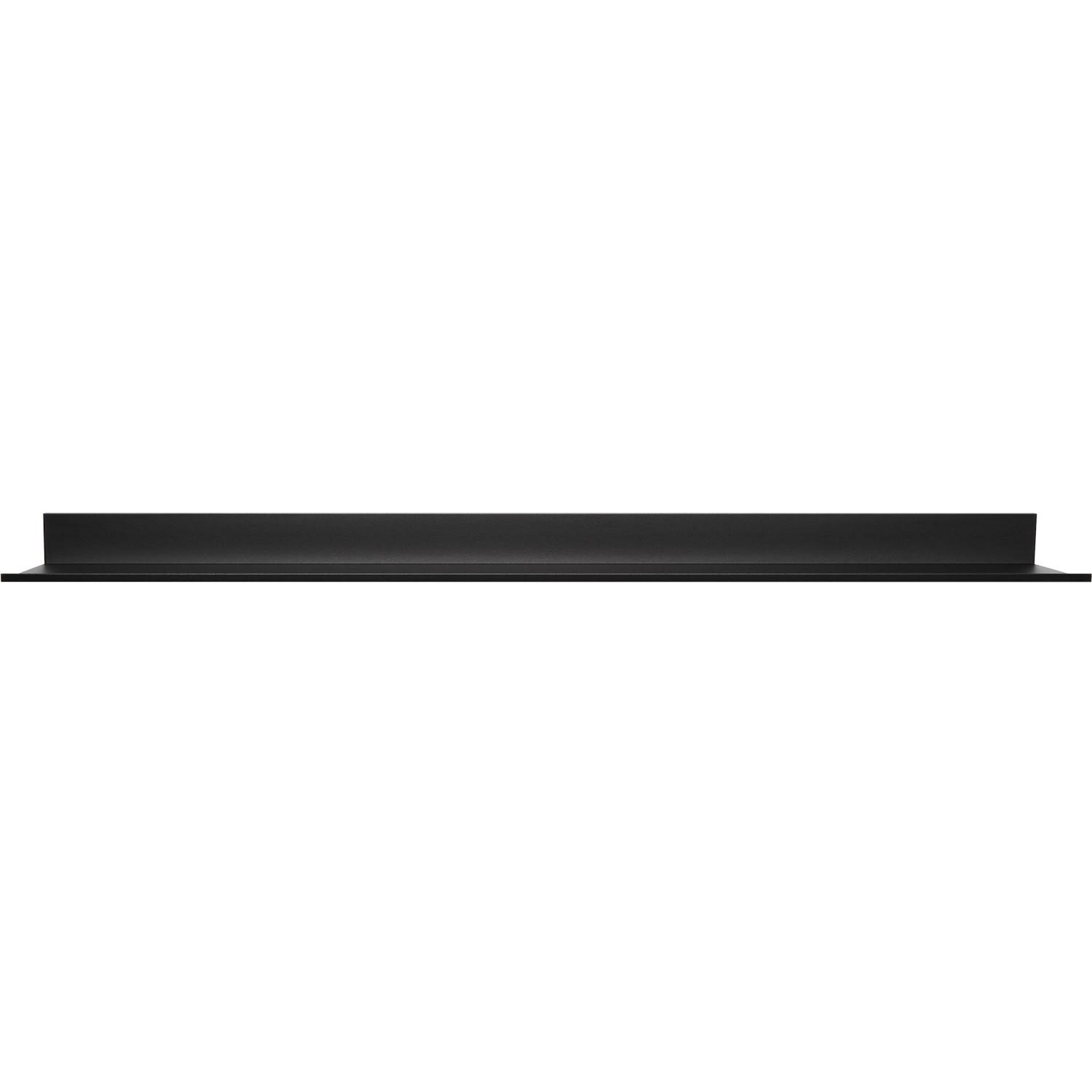 Hangman 48-Inch No-Stud Floating Shelf (Black Powder Coat) - 2.50in Height x 47.87in Width x 4.62in Depth x 4.63in Length - Durable, Rust Proof, Damage Resistant, Sturdy, Easy to Clean - Black - Aluminum - Image 3