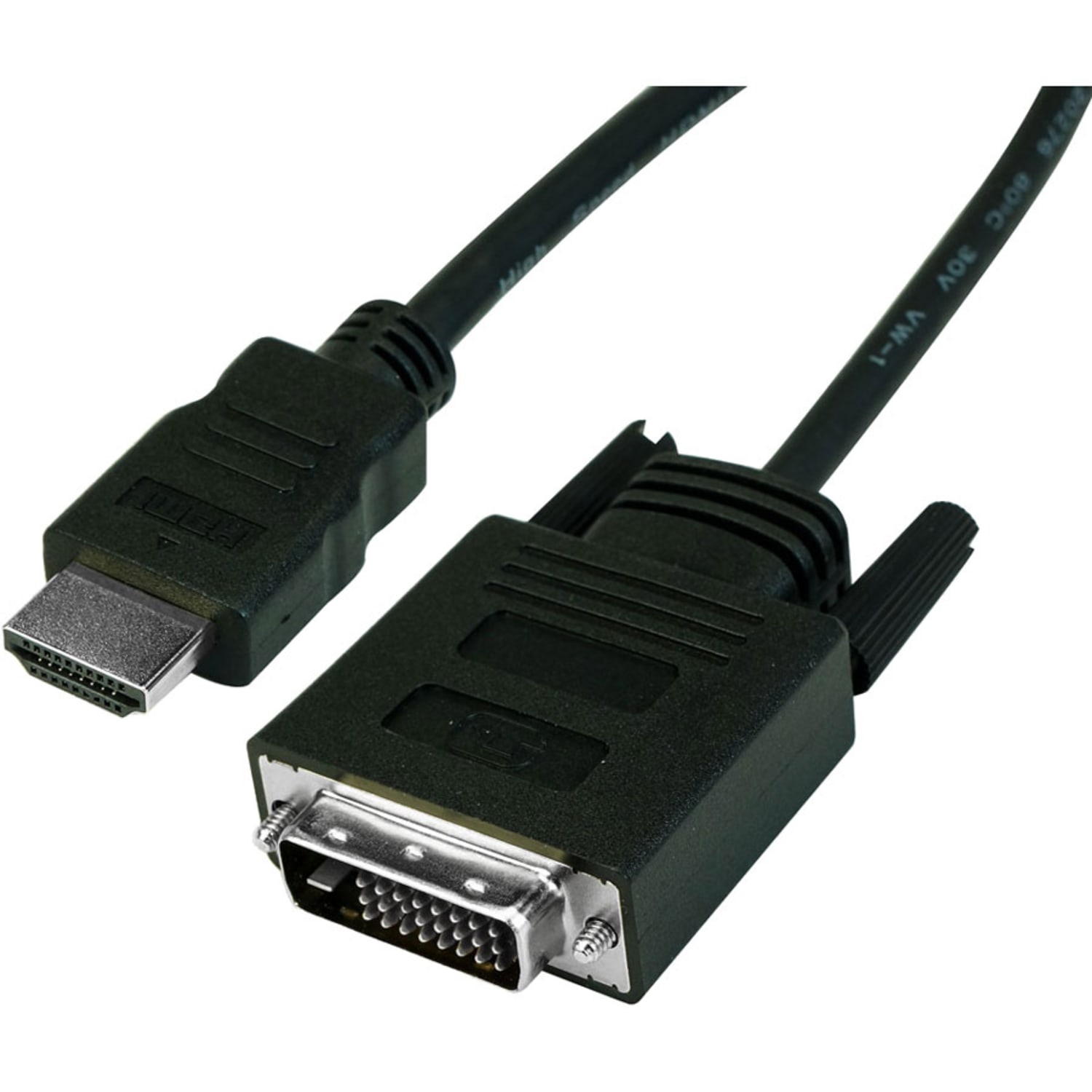 VisionTek HDMI to DVI-D Bi-Directional 2M Active Cable (M/M) - 6 ft DVI-D/HDMI Video Cable for Video Device - HDMI Male Digital Audio/Video - DVI-D Male Digital Video - Image 3