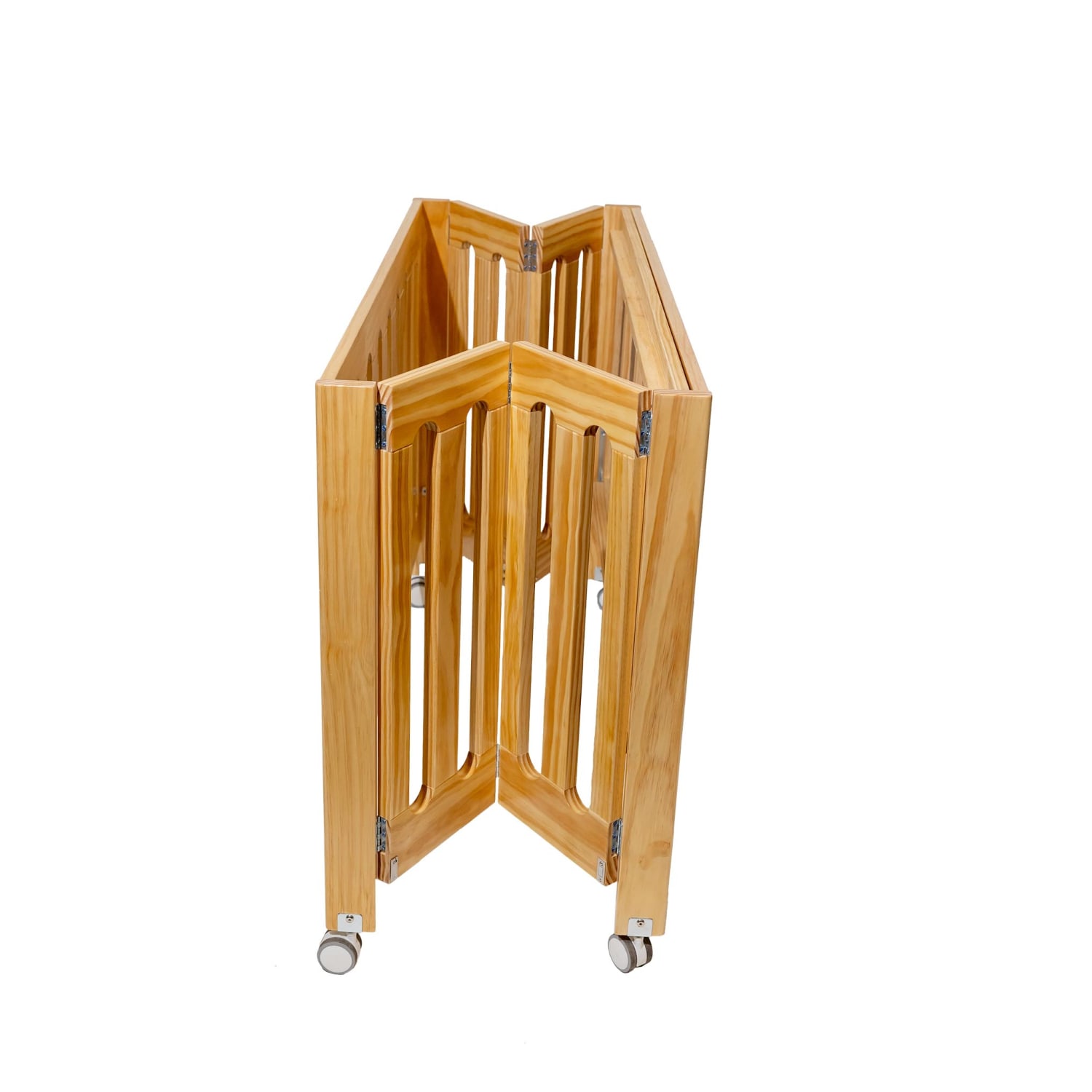 Coverplay Caden Compact Wood Crib, 27inH x 36inW x 40inD, Natural - Image 4
