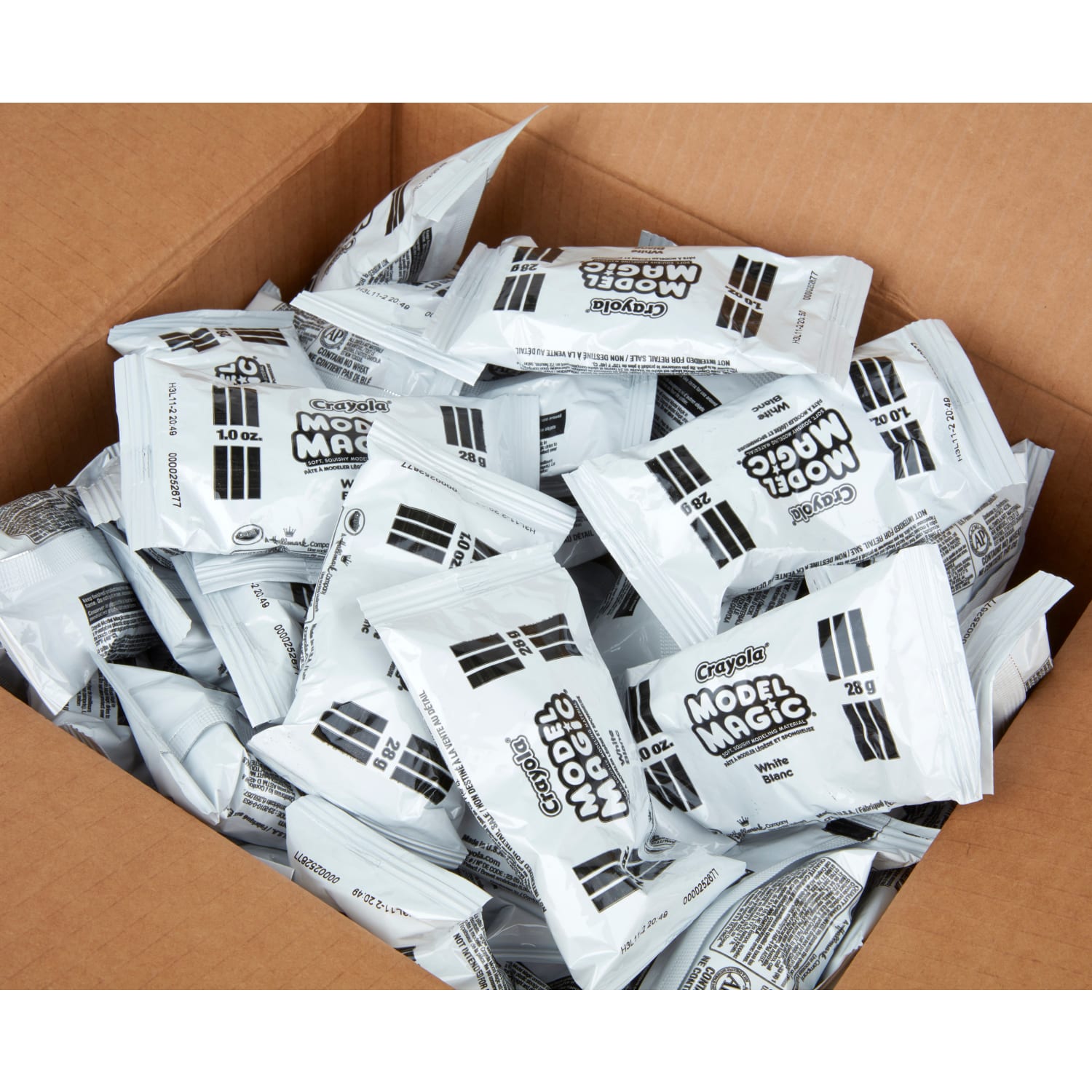 Crayola Model Magic Classpack, 1 Oz. Pouch, Case Of 75 Pouches, White - Image 6