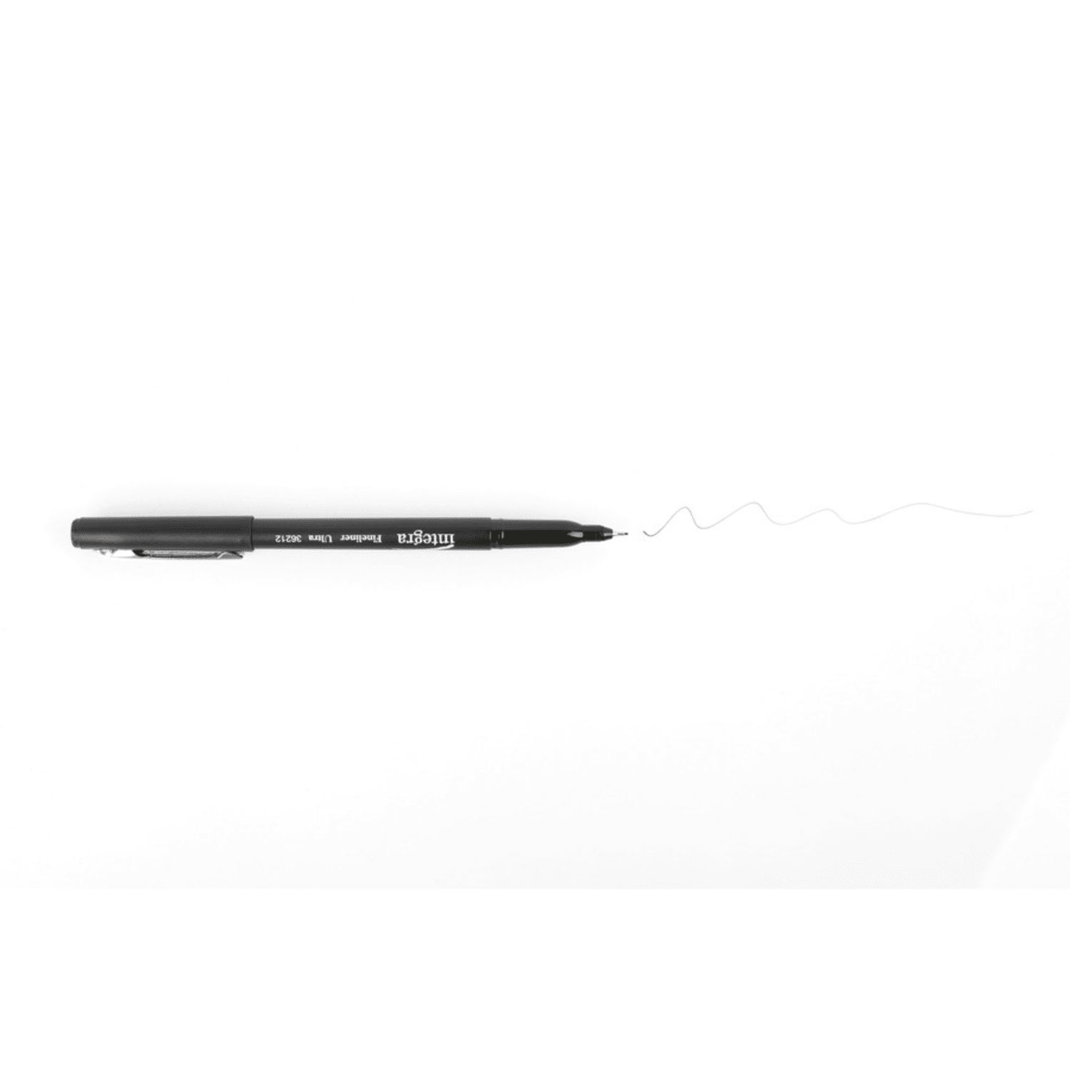 Integra Fineliner Ultra Fine Permanent Markers - Ultra Fine Marker Point - Black - 12 / Pack - Image 3