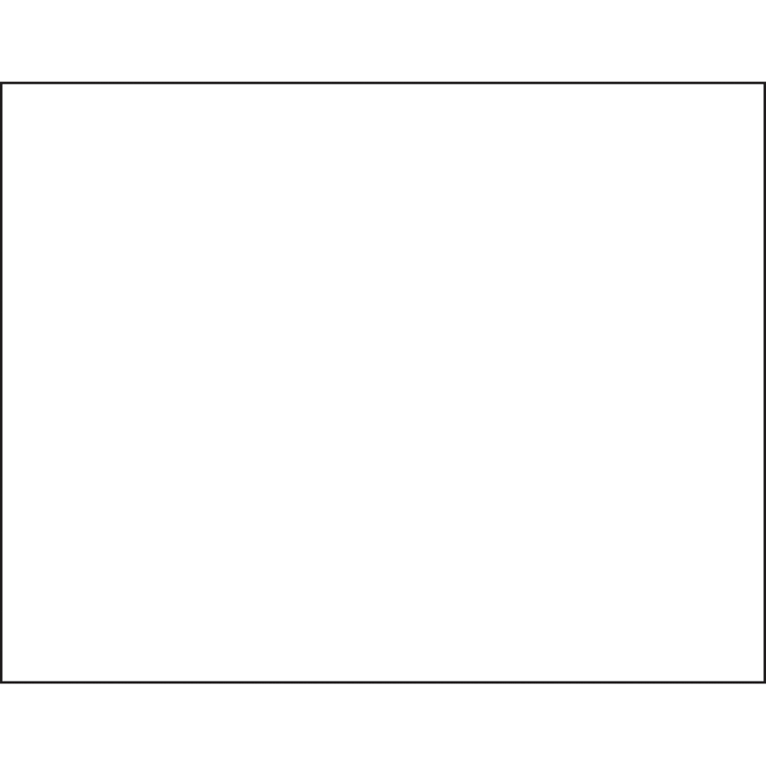 Pacon Peacock 100% Recycled Railroad Board, 22in x 28in, 4-Ply, White, Pack Of 25
